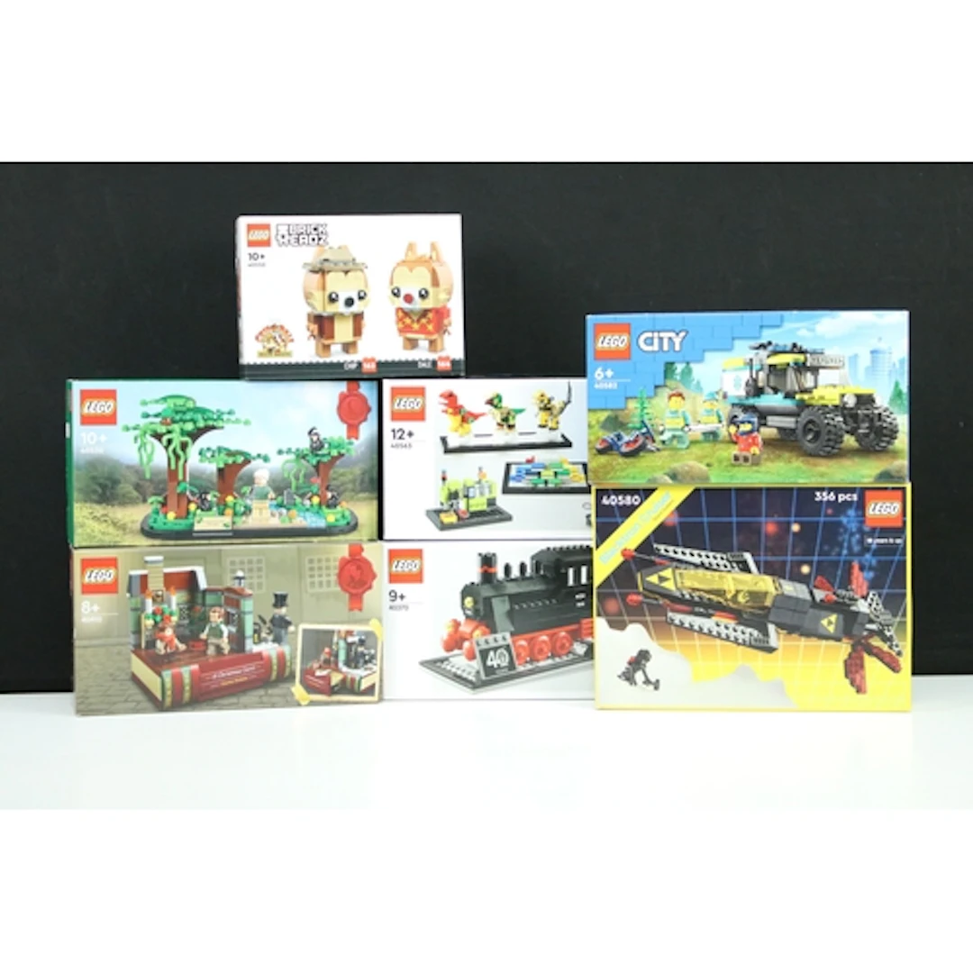 Lego - Seven boxed Lego sets to include 40530 Dr Jane Goodal...