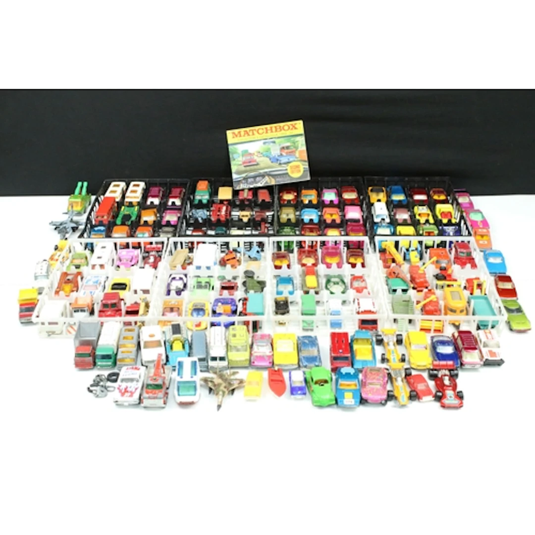 Over 120 Matchbox playworn diecast models to include Superfa...