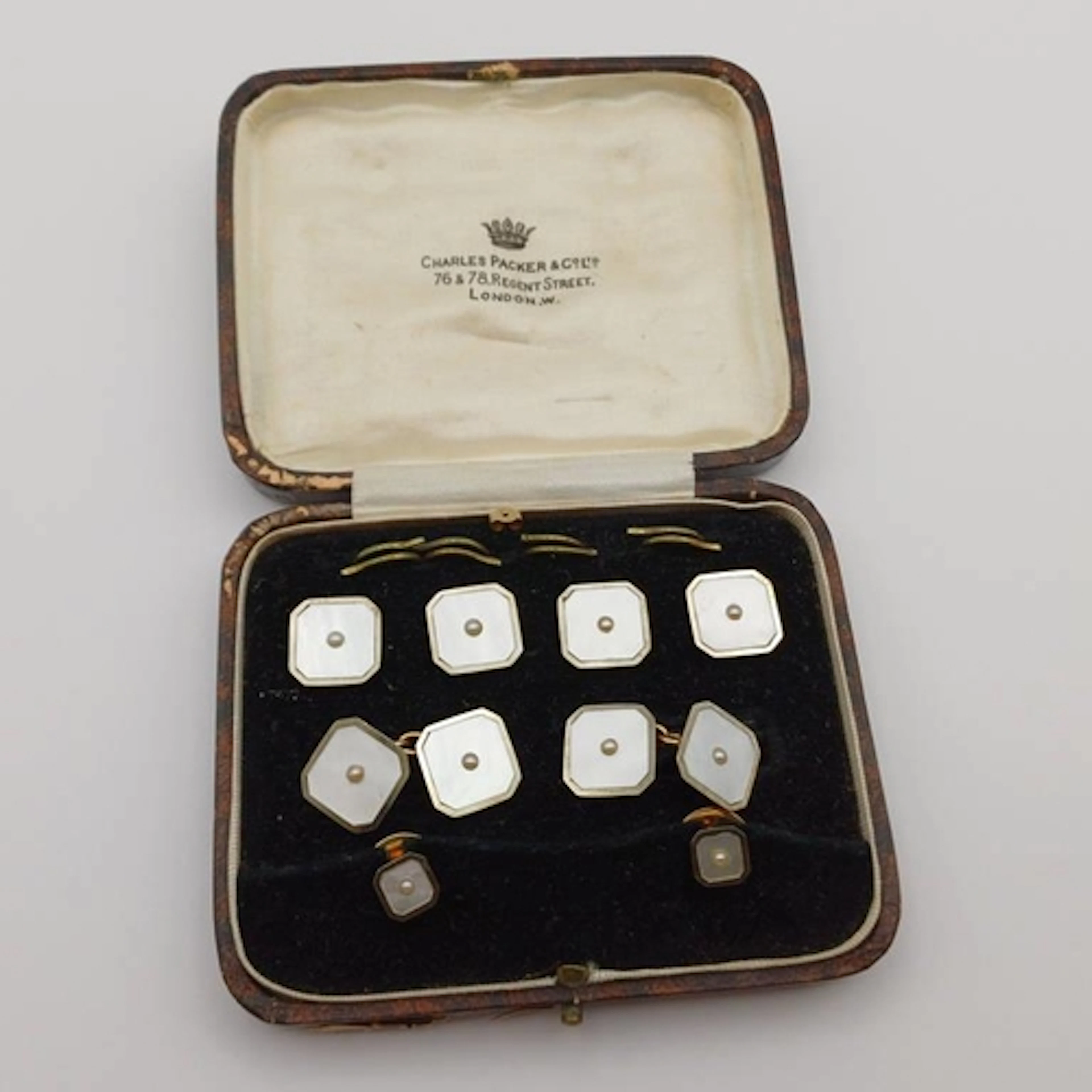 EARLY 20TH CENTURY 9CT & 18CT GOLD SEED PEARL & MOTHER OF PE...