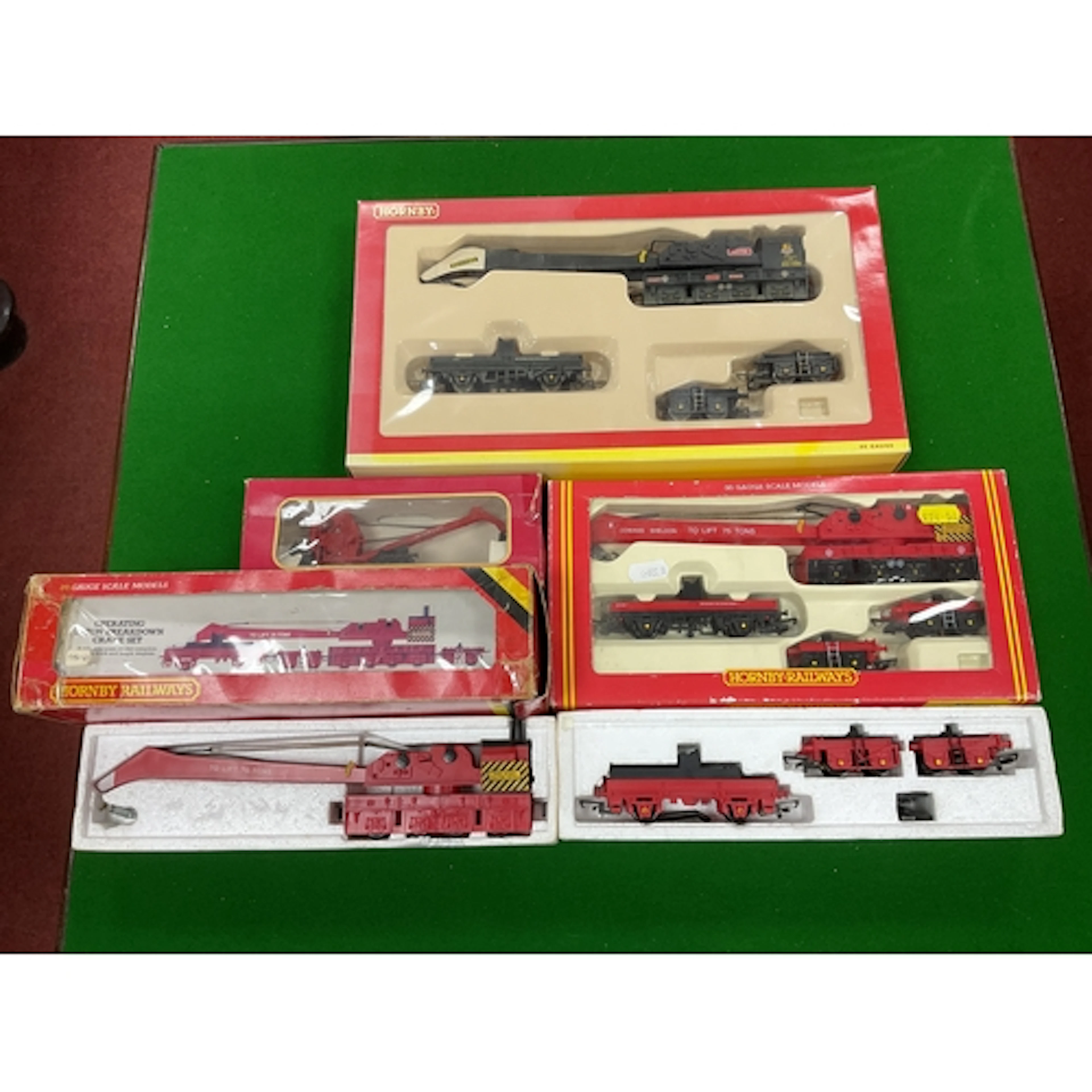 Four Hornby OO Gauge Breakdown/Operating Cranes to include #...