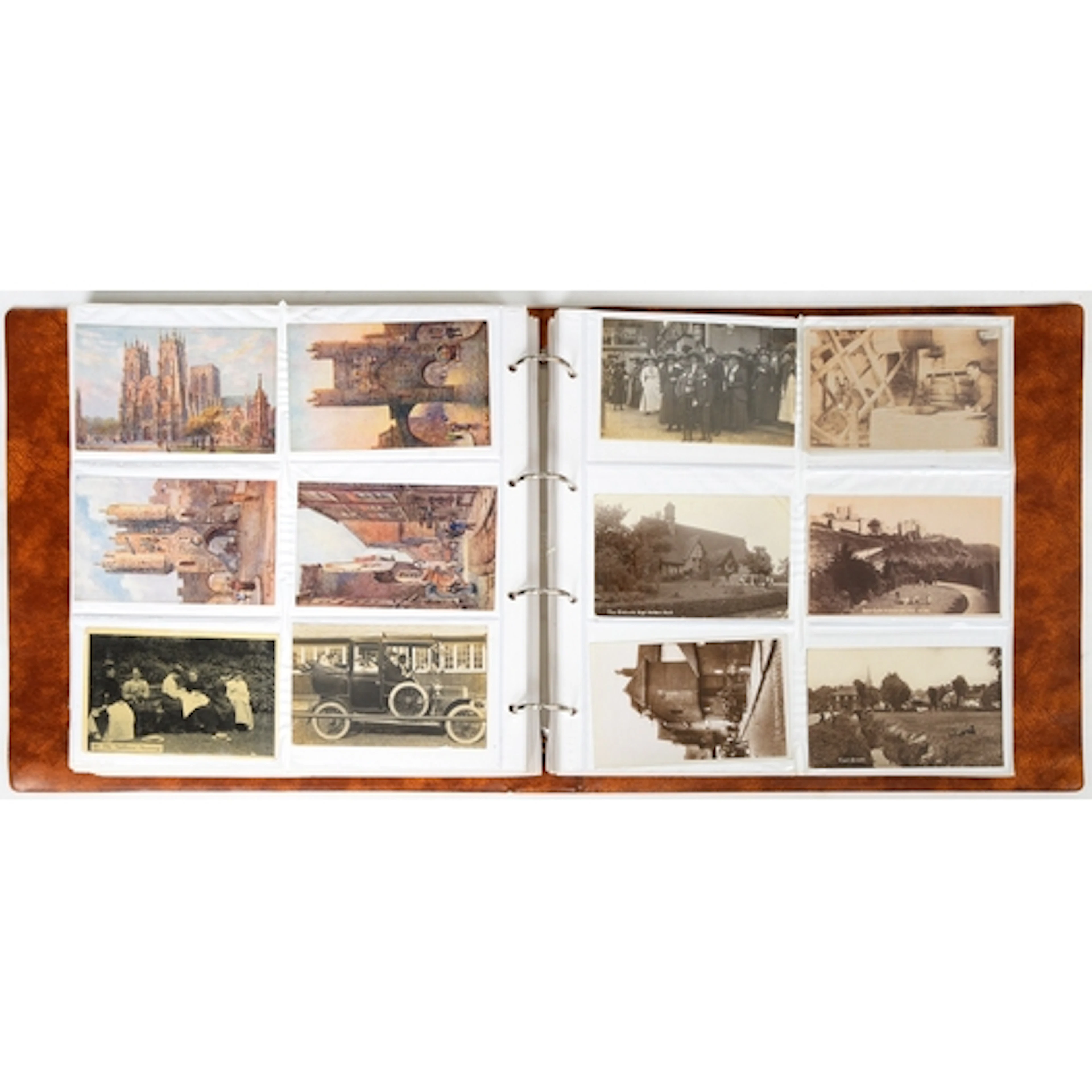 A collection of postcards, 1890s-1930s, including real photo...
