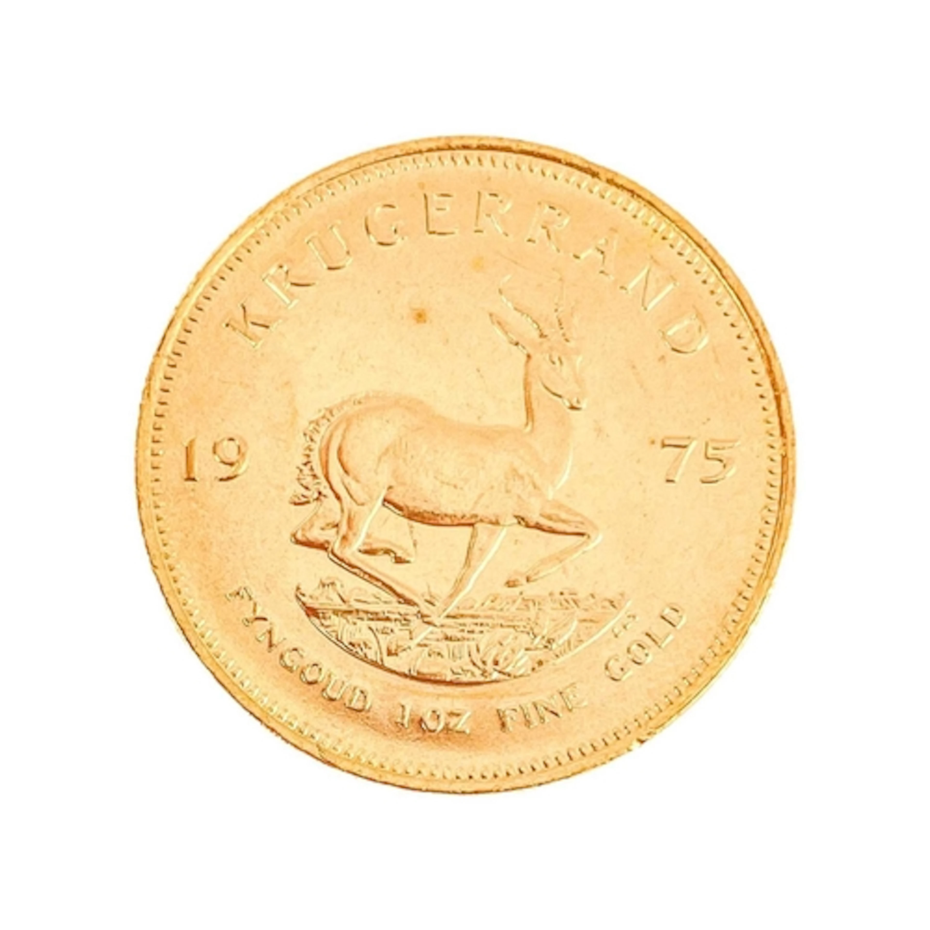 1975 Gold full Krugerrand. 1975 gold full Krugerrand in ef c...