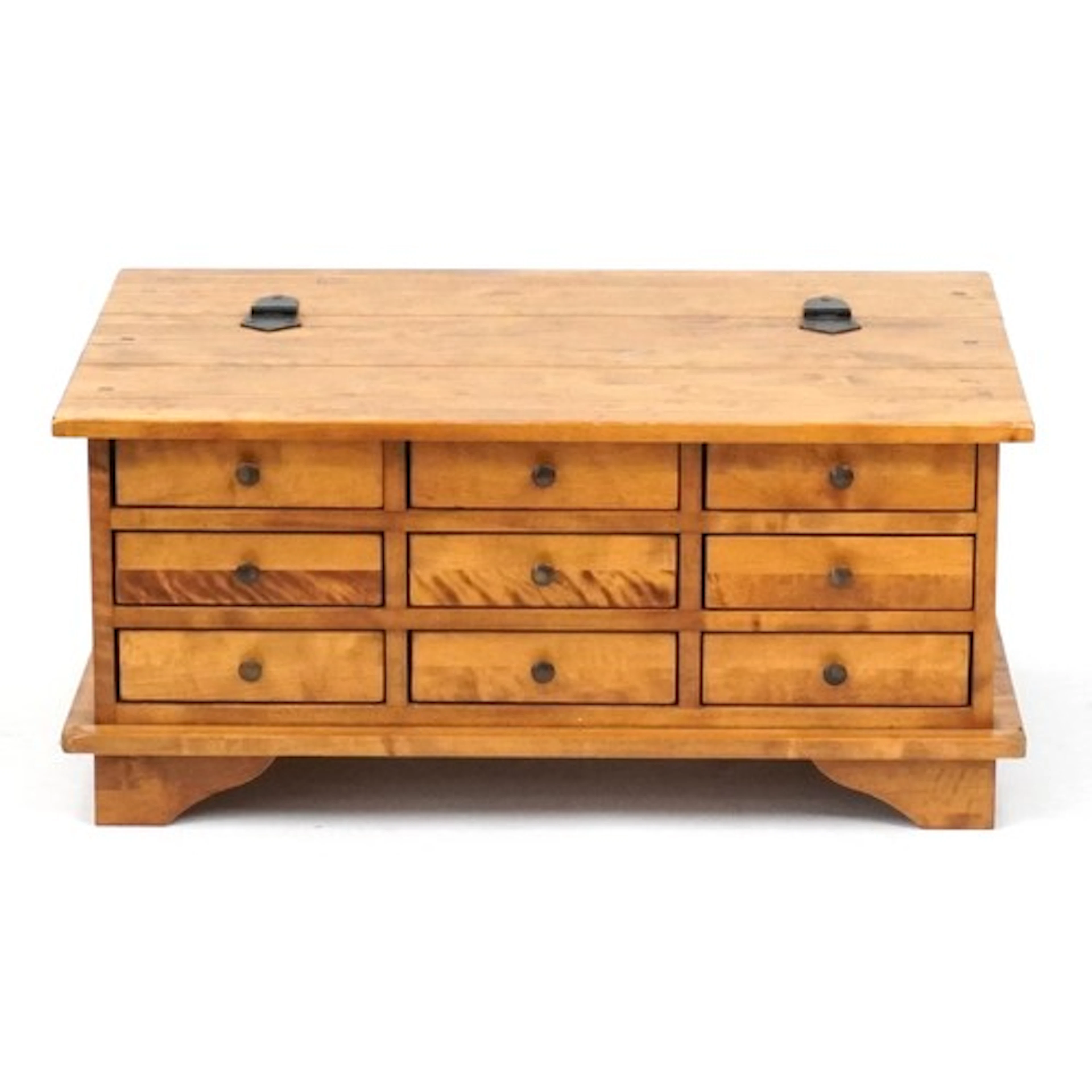 Laura Ashley style nine drawer apothecary chest table, 41cm ...