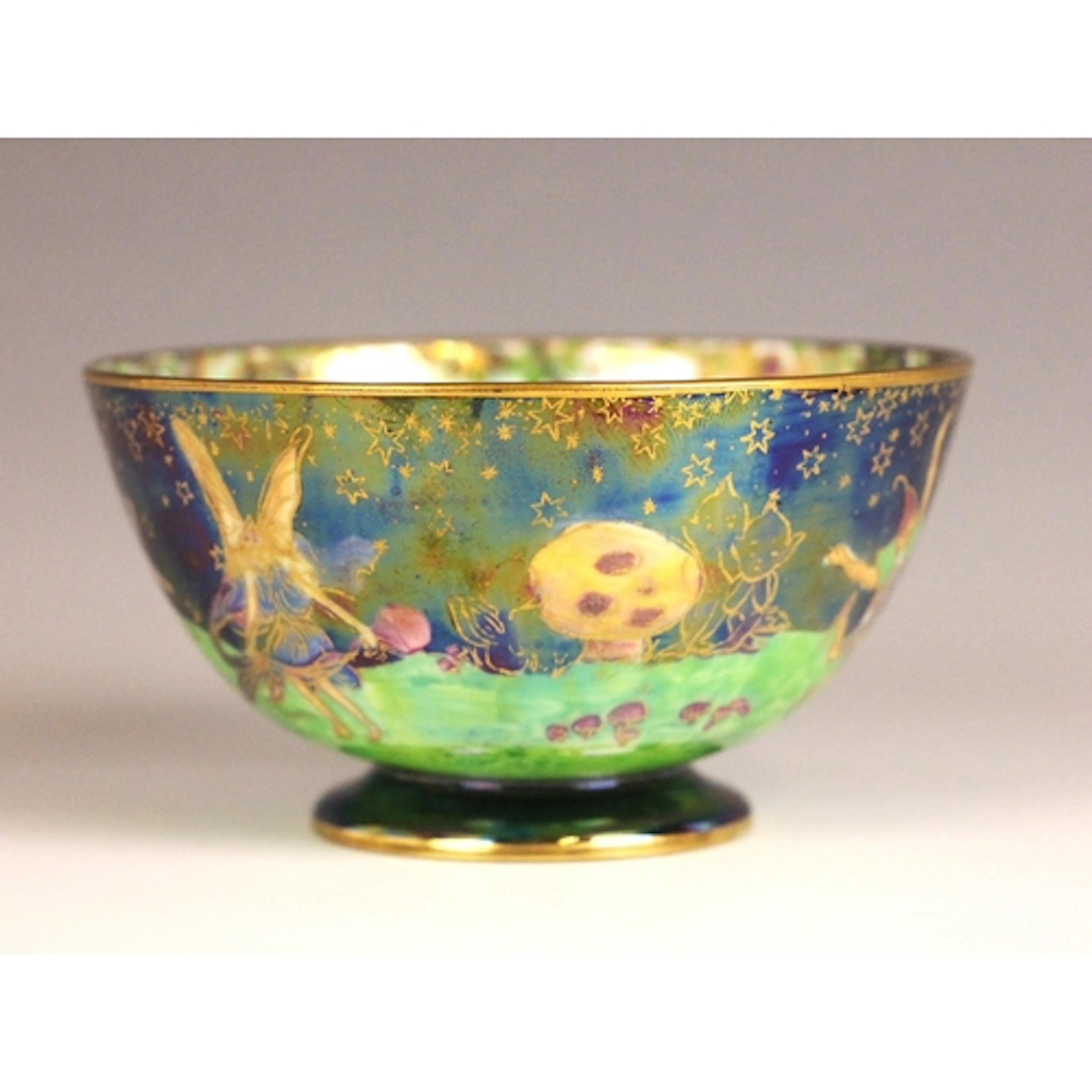 A Wedgwood 'Fairyland' lustre footed bowl designed by Daisy ...