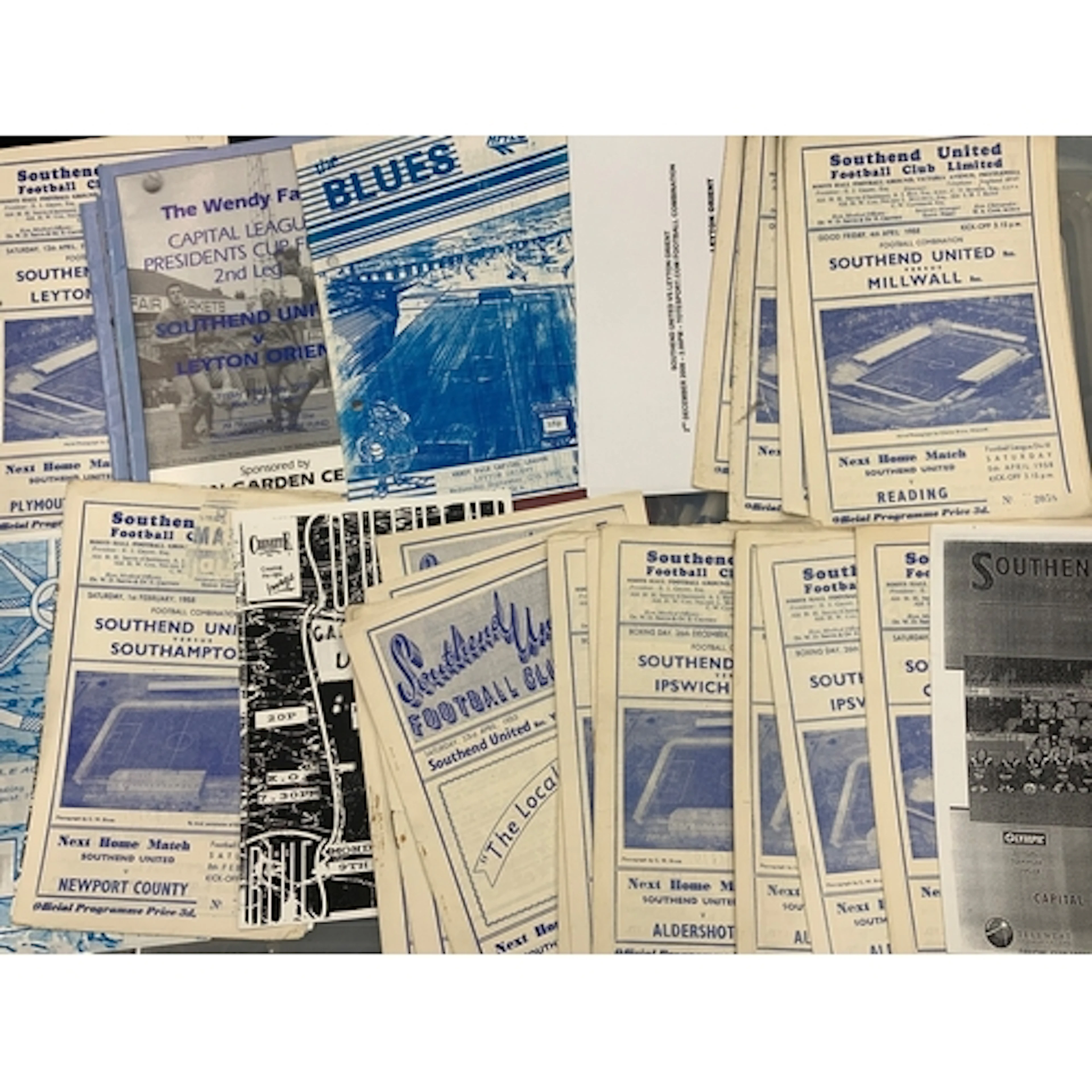 Southend United Home Reserve + Youth Home Football Programme...