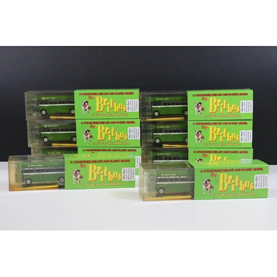 Eight boxed Britbus LHW-05 Bristol LH (ECW) Single Deck Bus ...