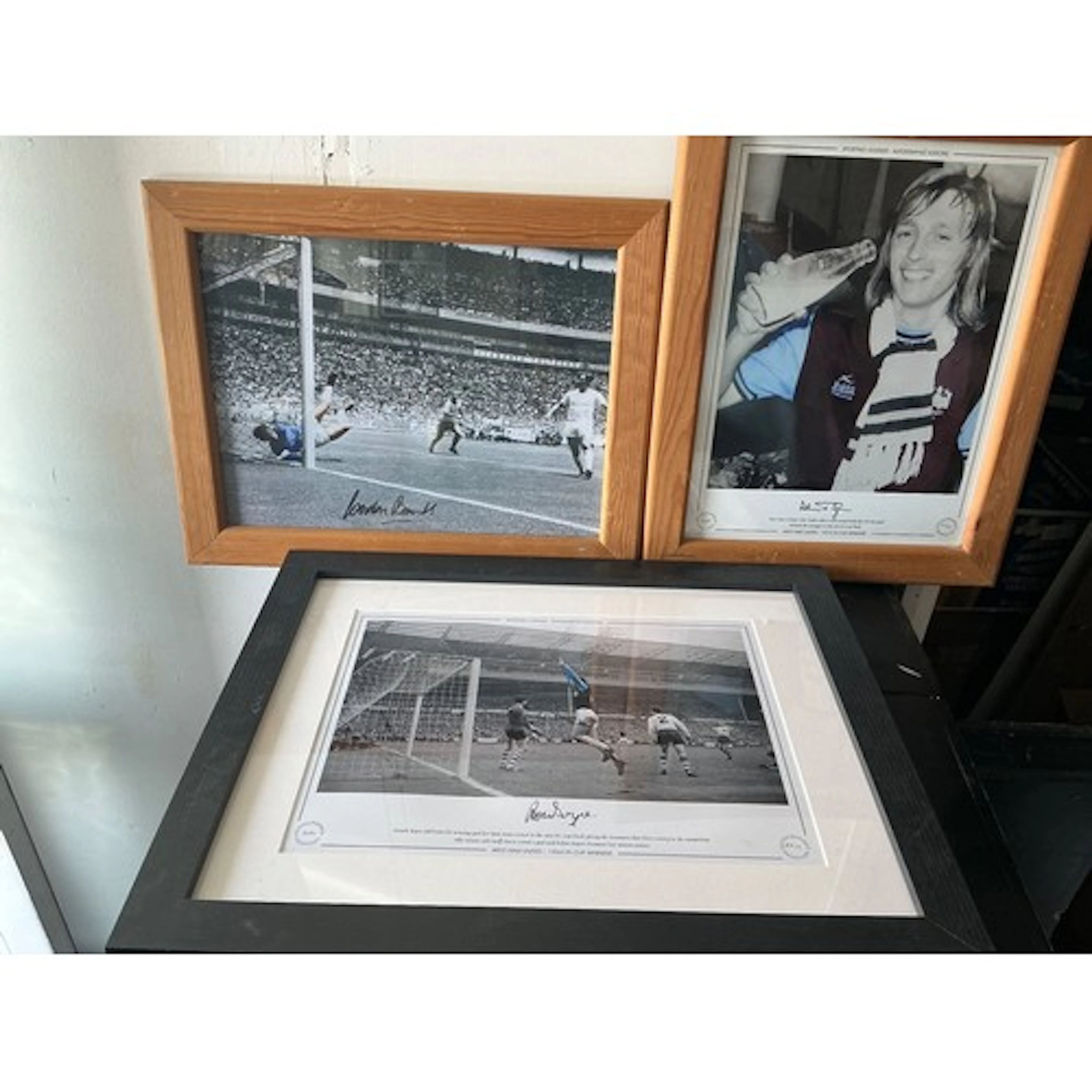 West Ham Signed Framed Football Prints: Includes Alan Taylor...