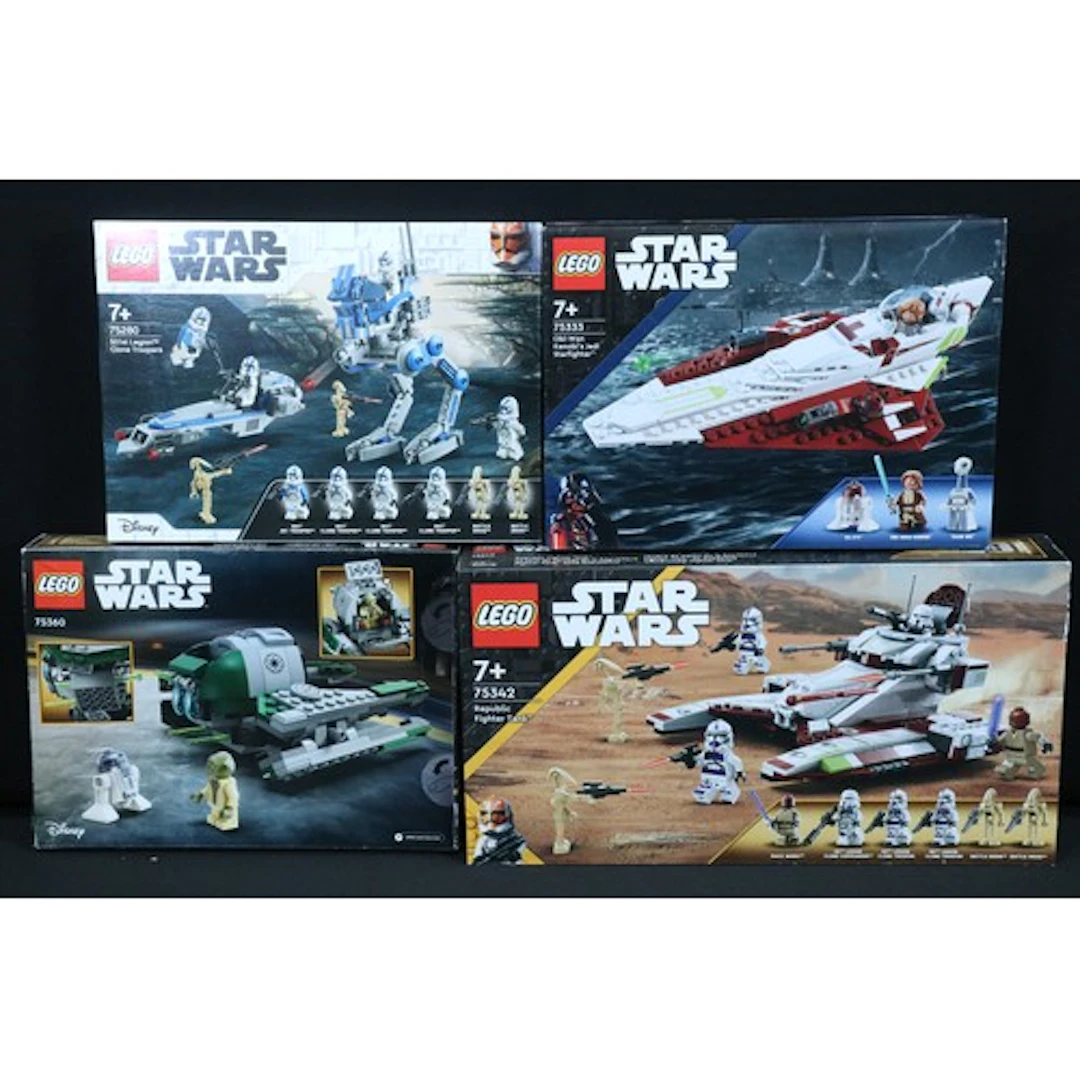 Lego - Four boxed Lego Star Wars sets to include 75333 Obi-W...