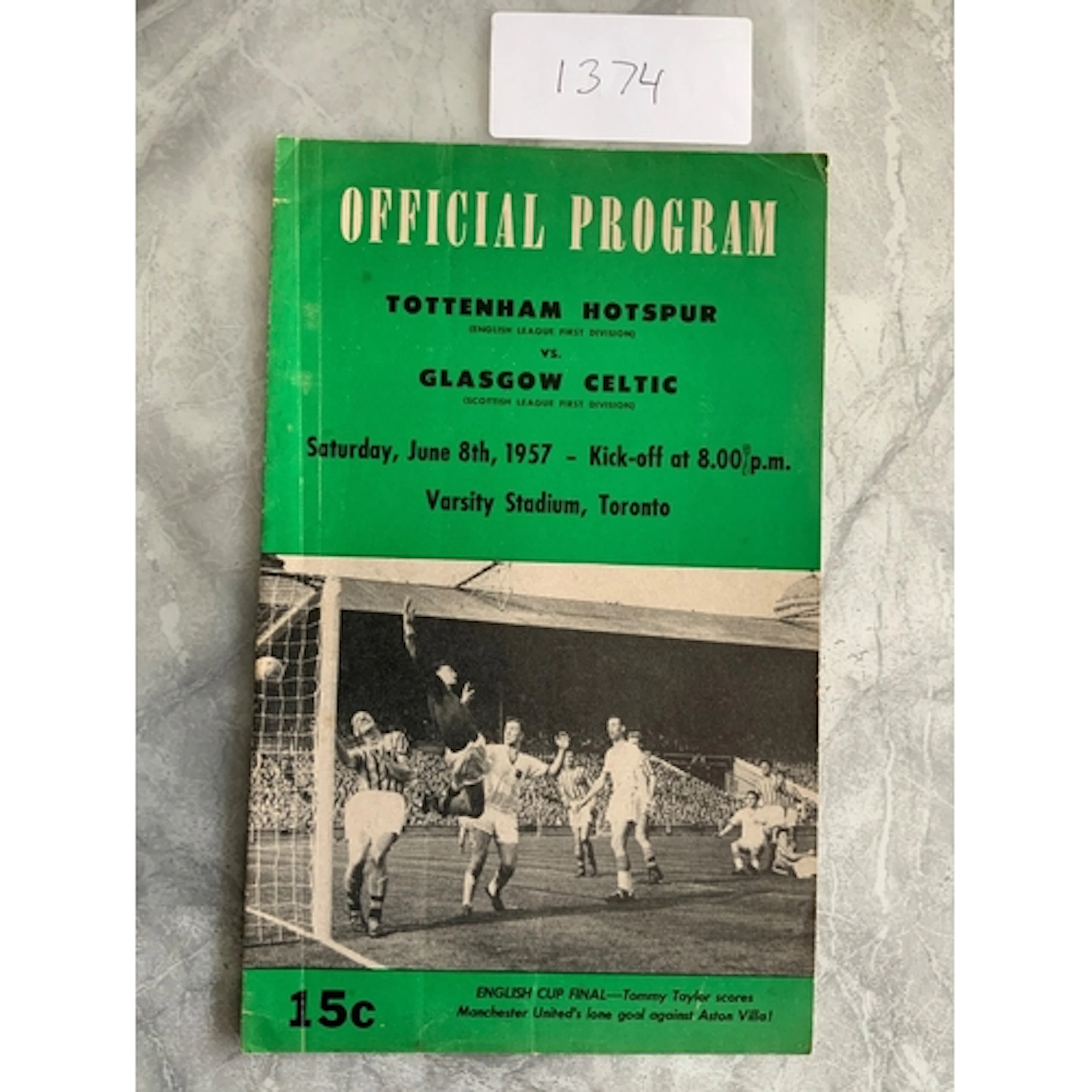 1957 Tottenham v Celtic In Canada Football Programme: Friend...
