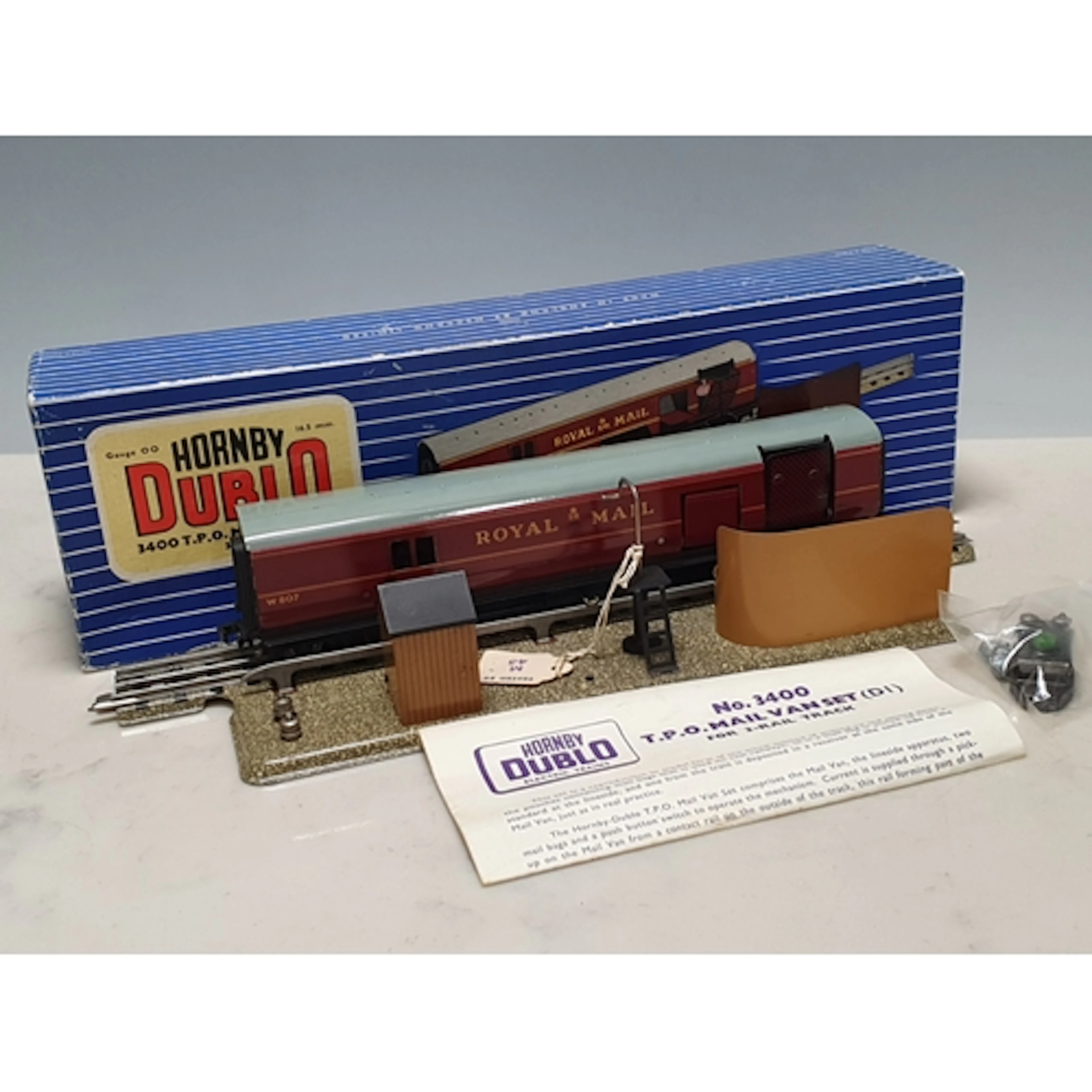 A boxed Hornby Dublo 3400 T.P.O. Mail Set, late production v...