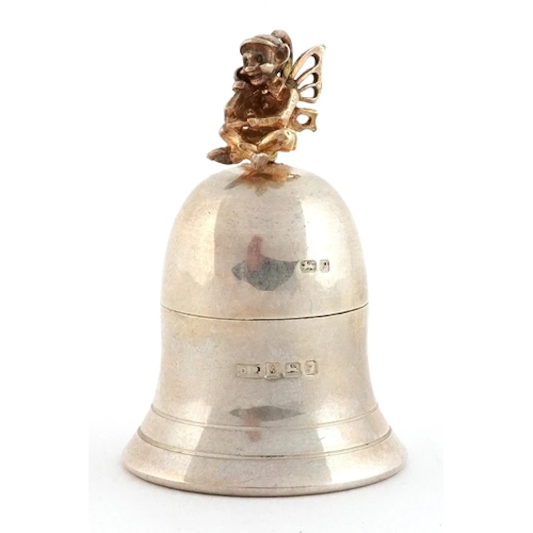 Douglas Pell Silverware, Elizabeth II silver Tooth Fairy tri...