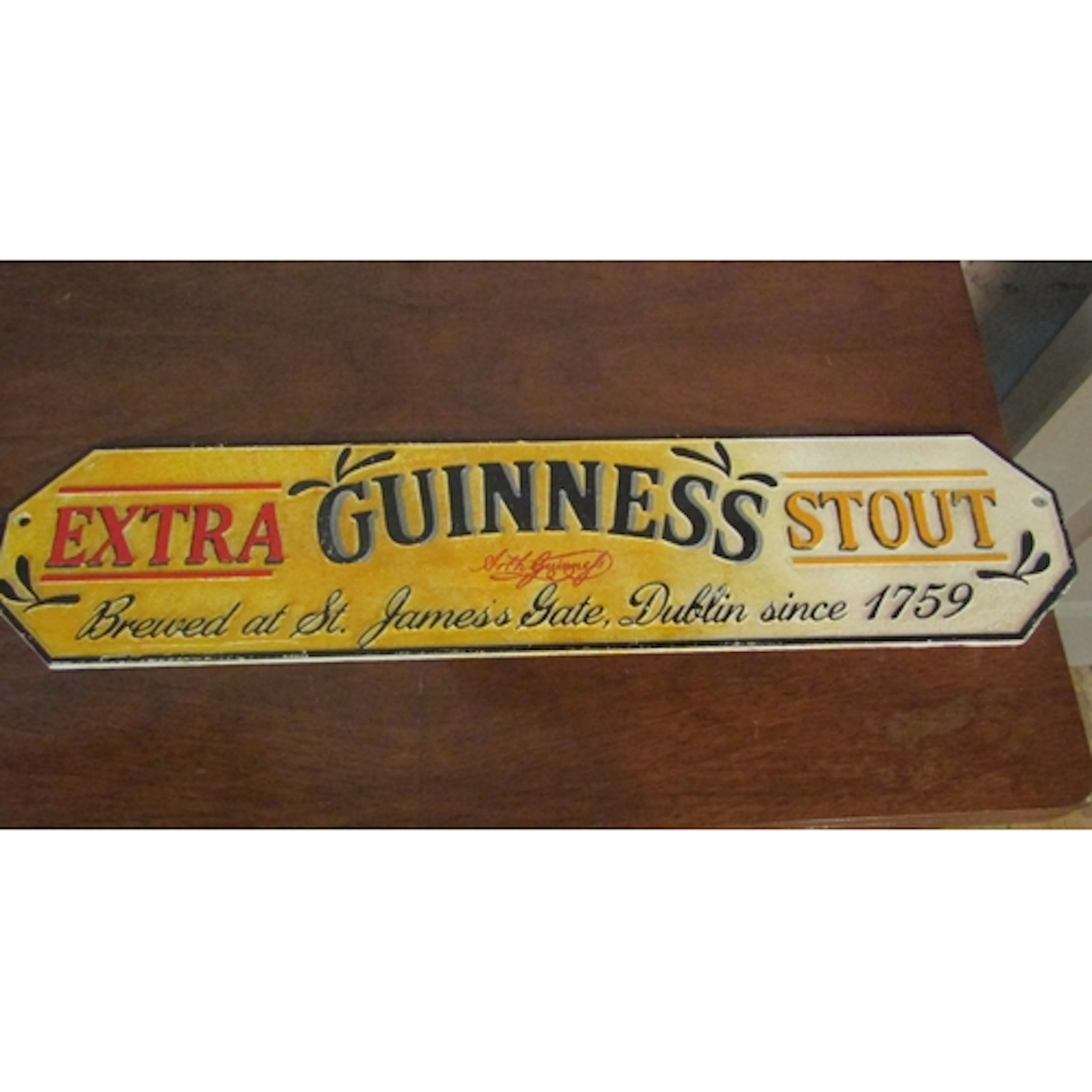 Guinness Cast Iron Advertising Sign Approximately 16 Inches ...