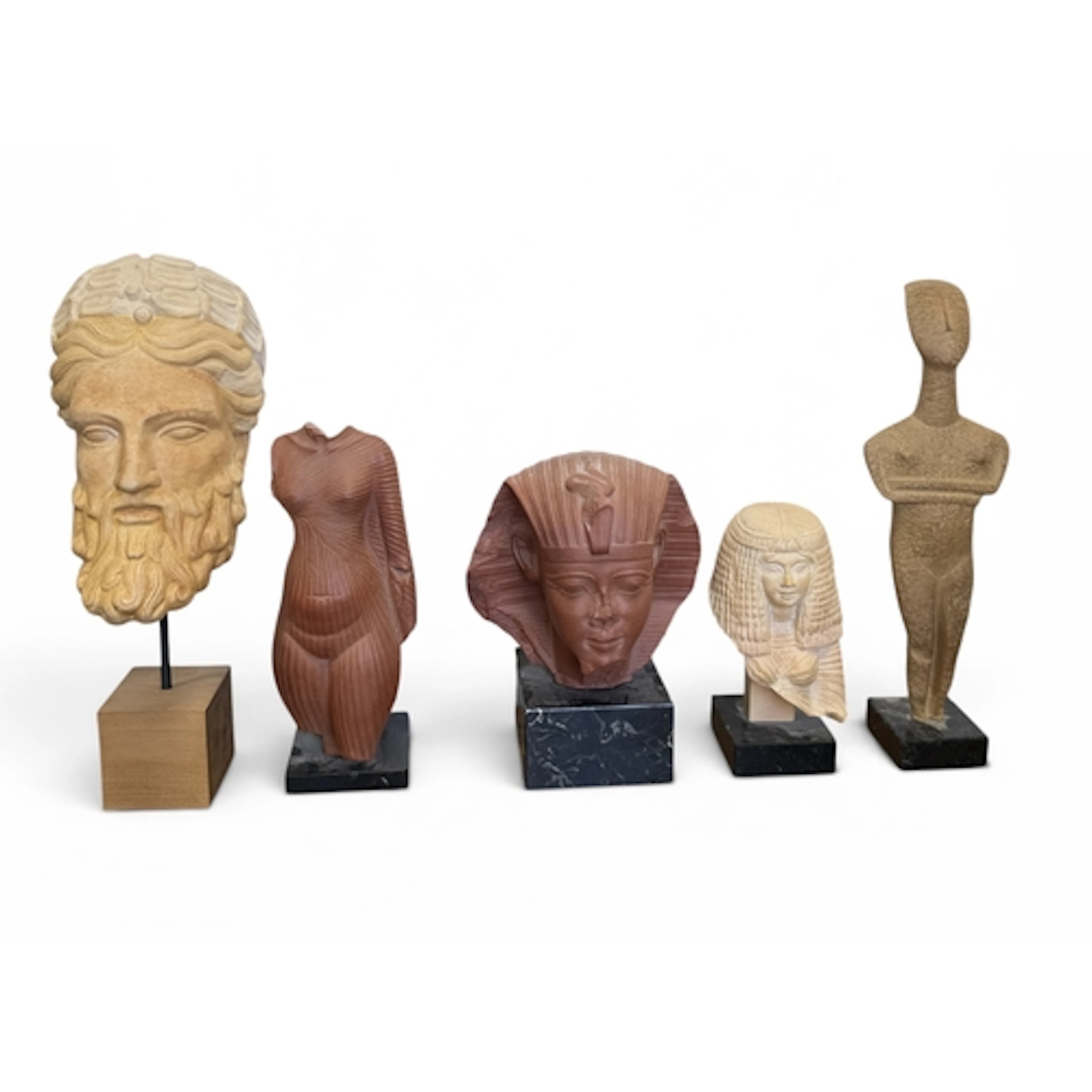 AFTER THE ANTIQUE: FIVE MUSEE DE LOUVRE REPRODUCTION SCULPTU...