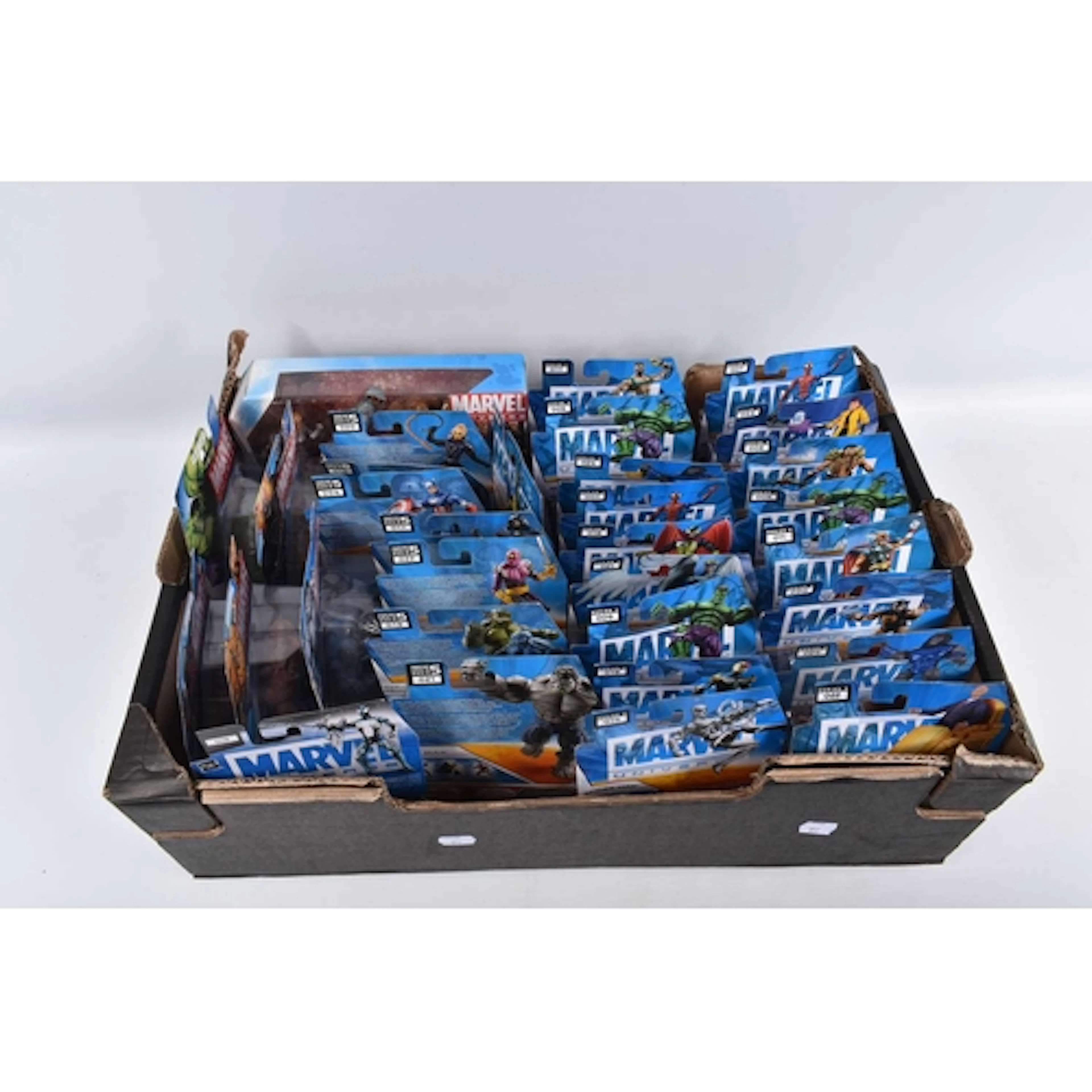 THIRTY-TWO BOXED AND SEALED HASBRO MARVEL UNIVERSE, to inclu...