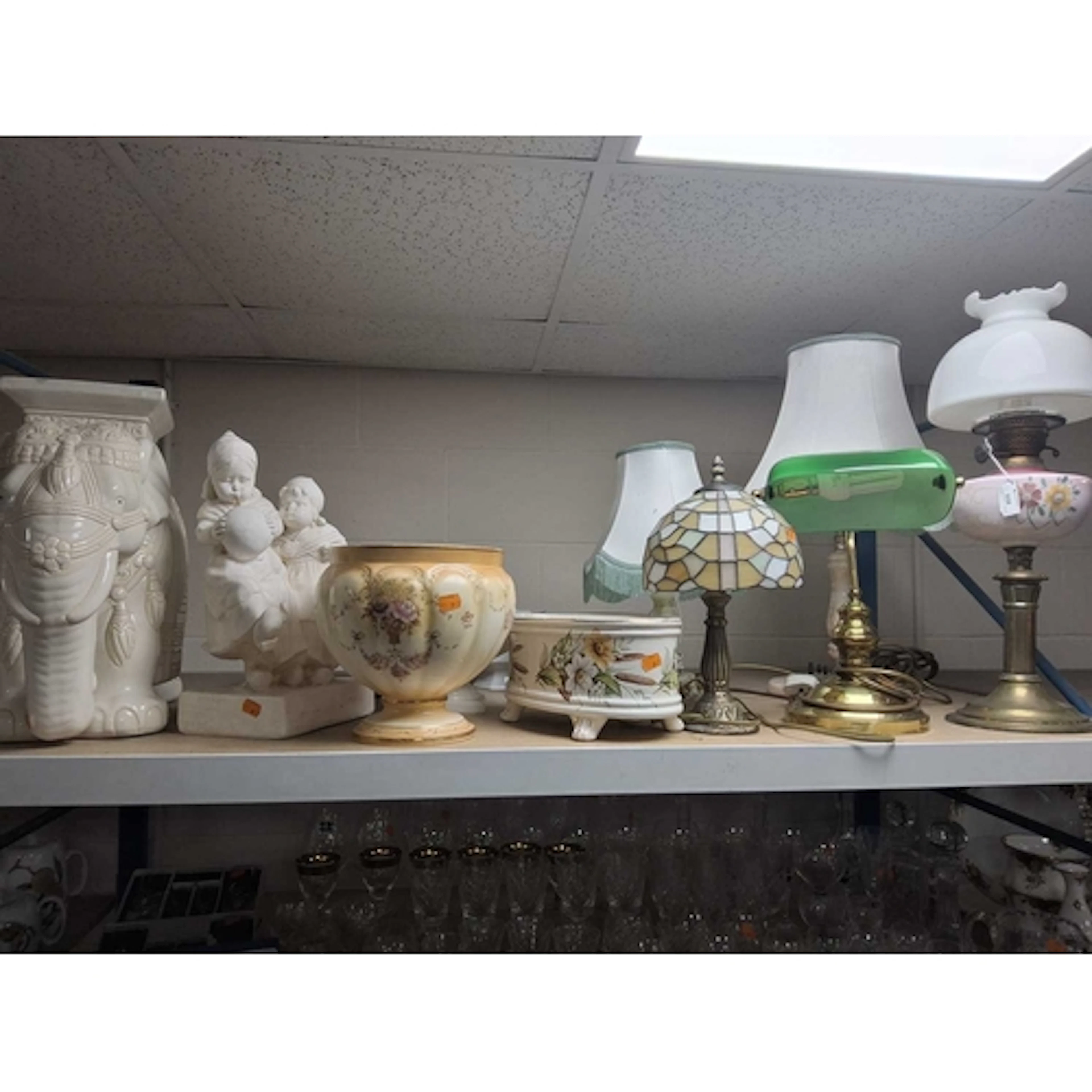 A SELECTION OF LIGHTING RELATED AND DECORATIVE ITEMS to incl...