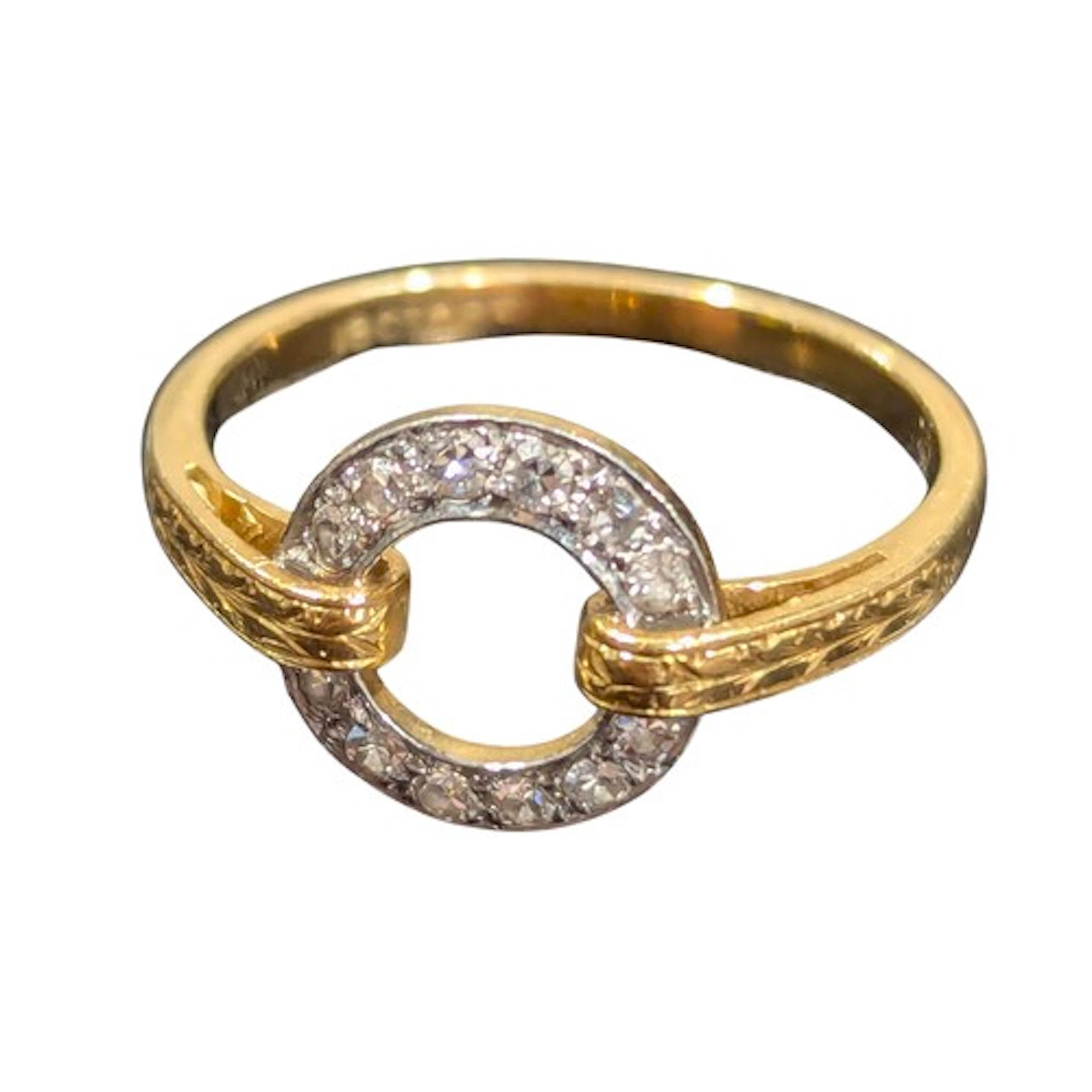 A Marco Bicego Jaipur collection diamond ring, the open circ...