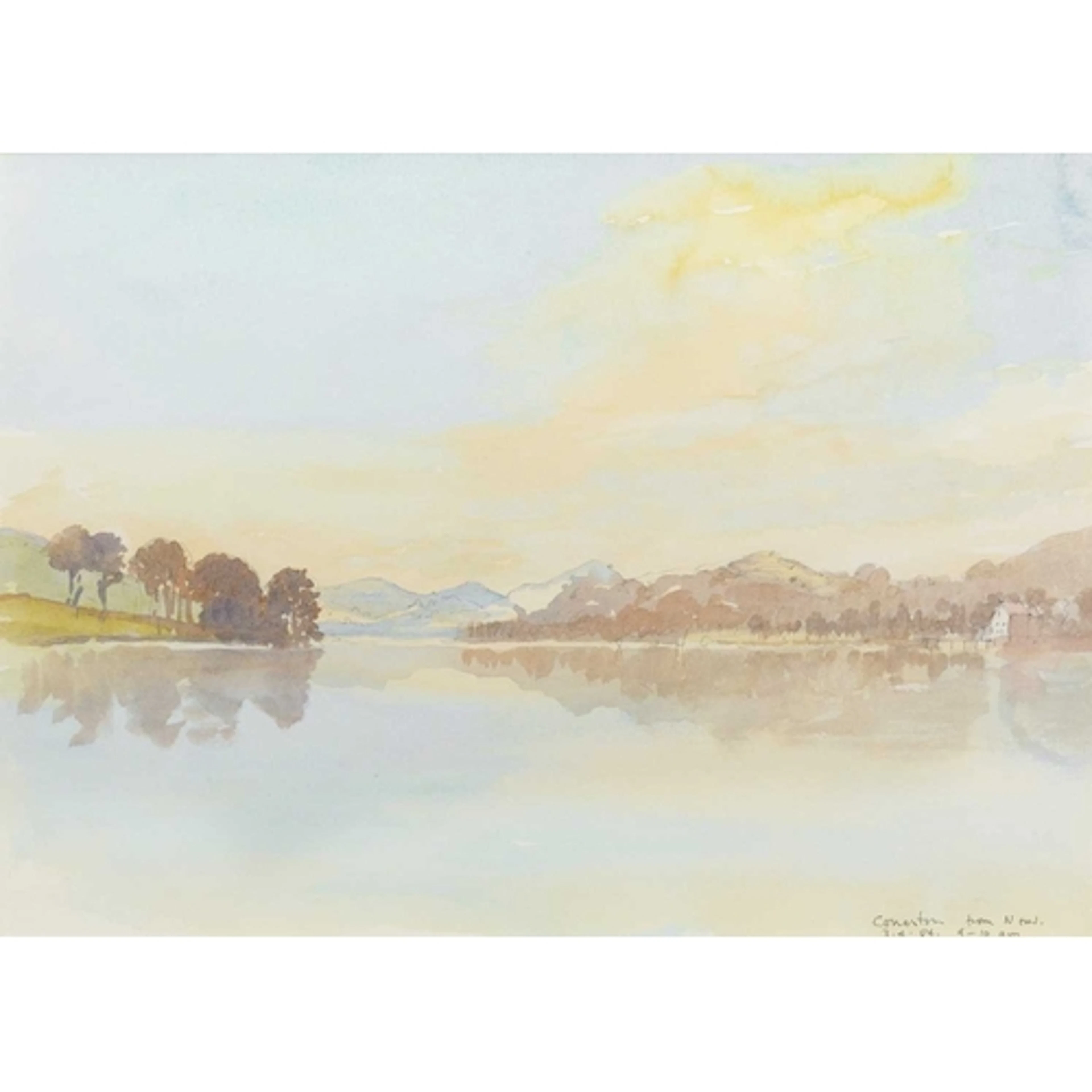 § John MILLER (1931-2002) Coniston from North End, 1984 Wate...