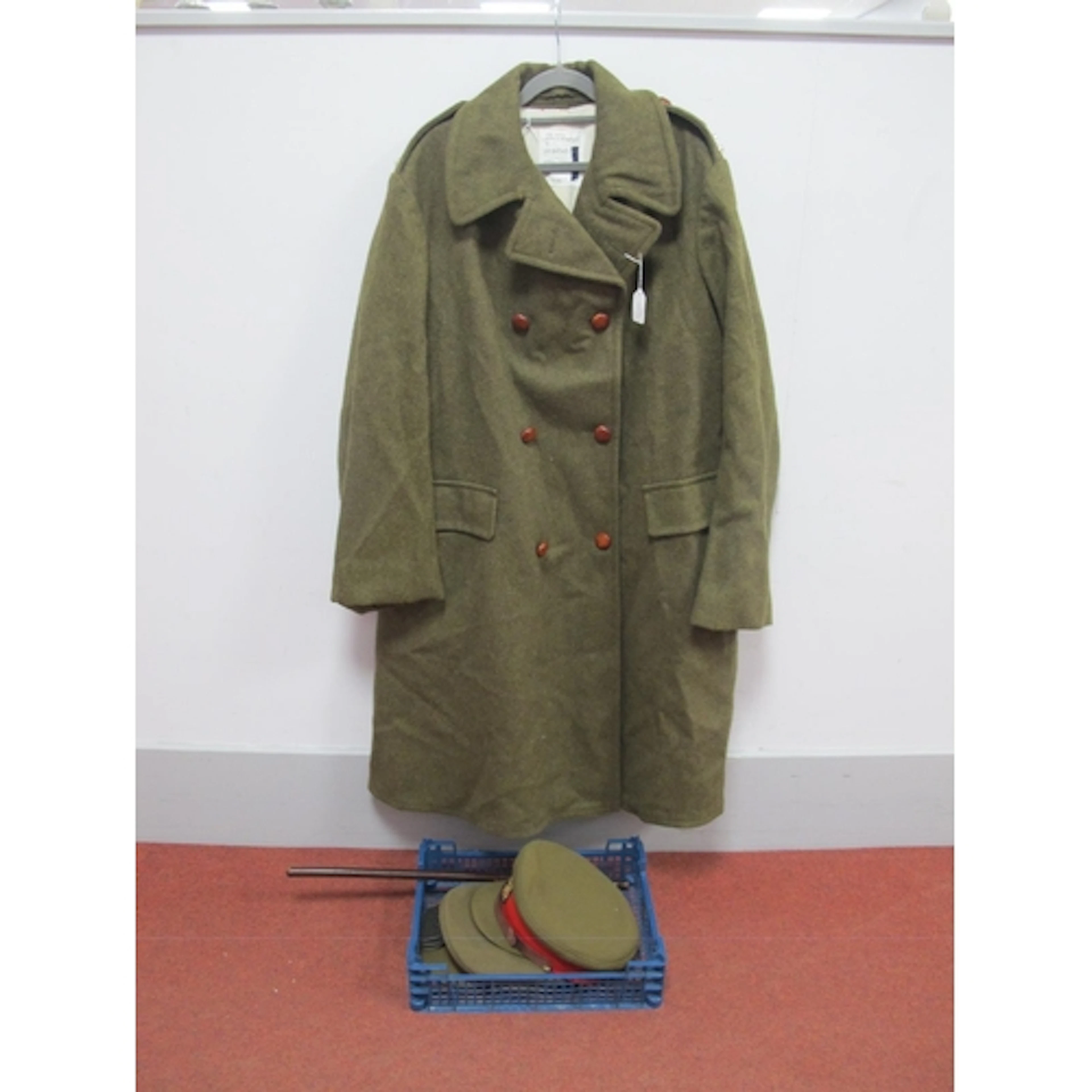 British Army Mounted Brigadiers Greatcoat, two staff officer...