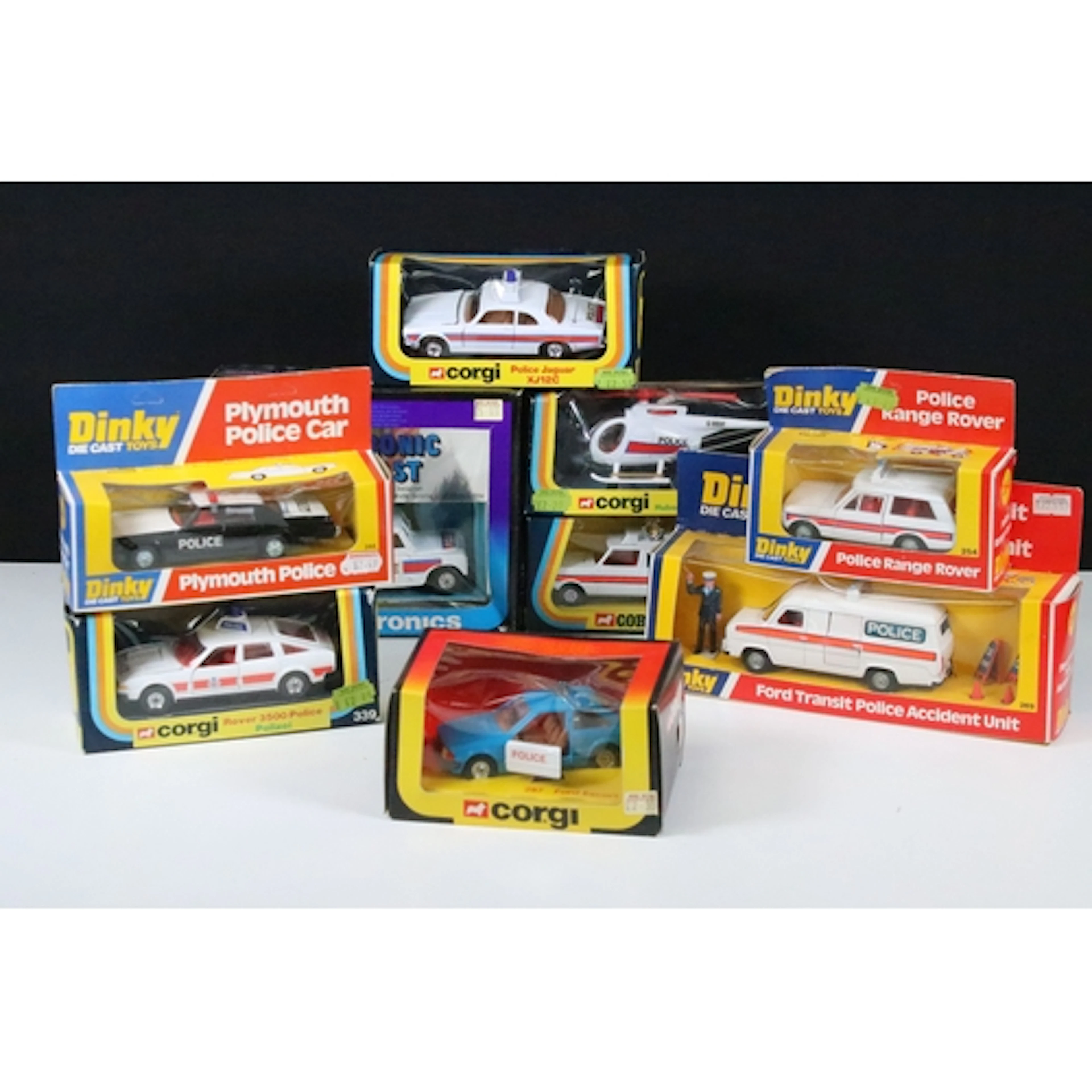 Nine boxed Police diecast models to include 6 x Corgi (921 H...