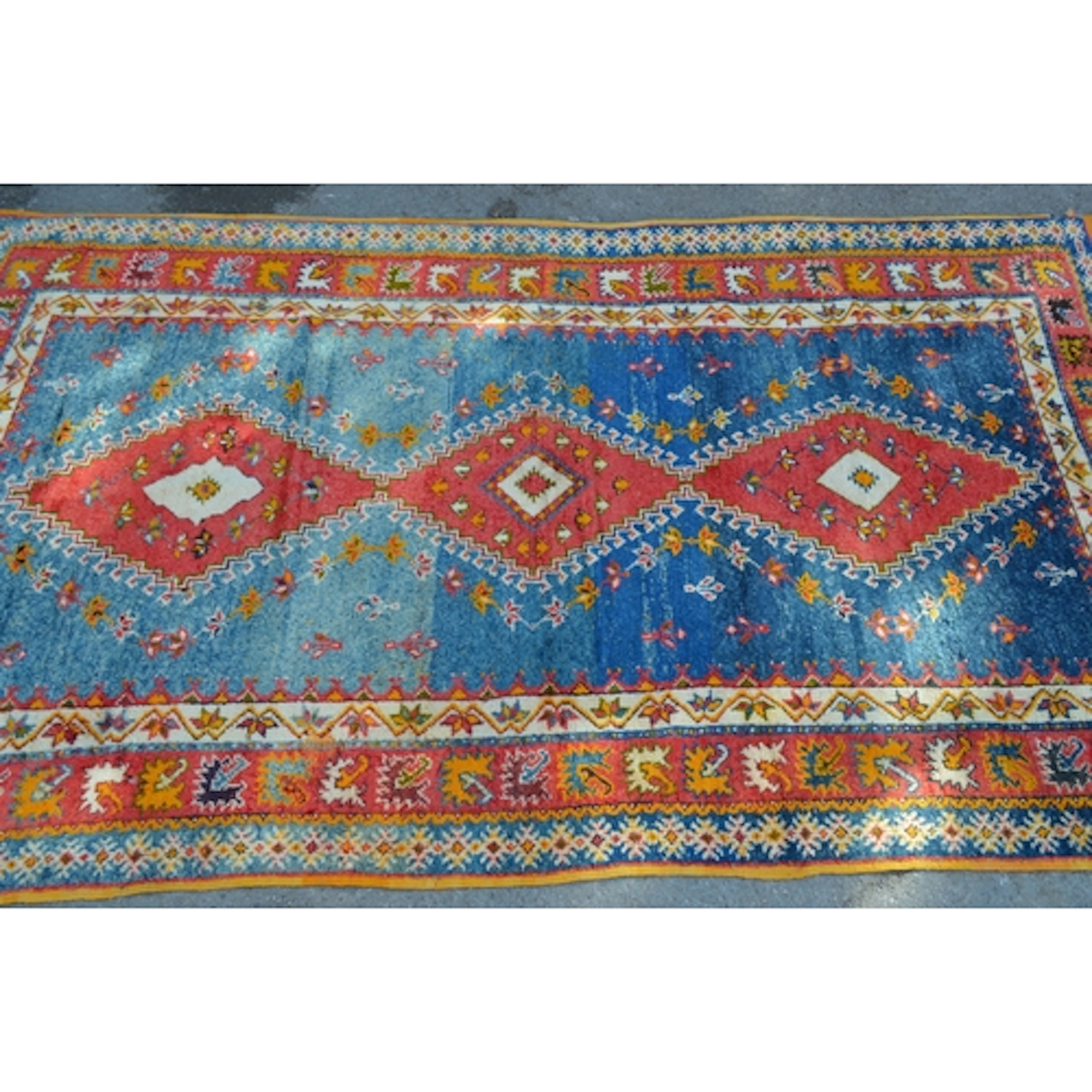Moroccan rug, 143cm wide x 252cm long