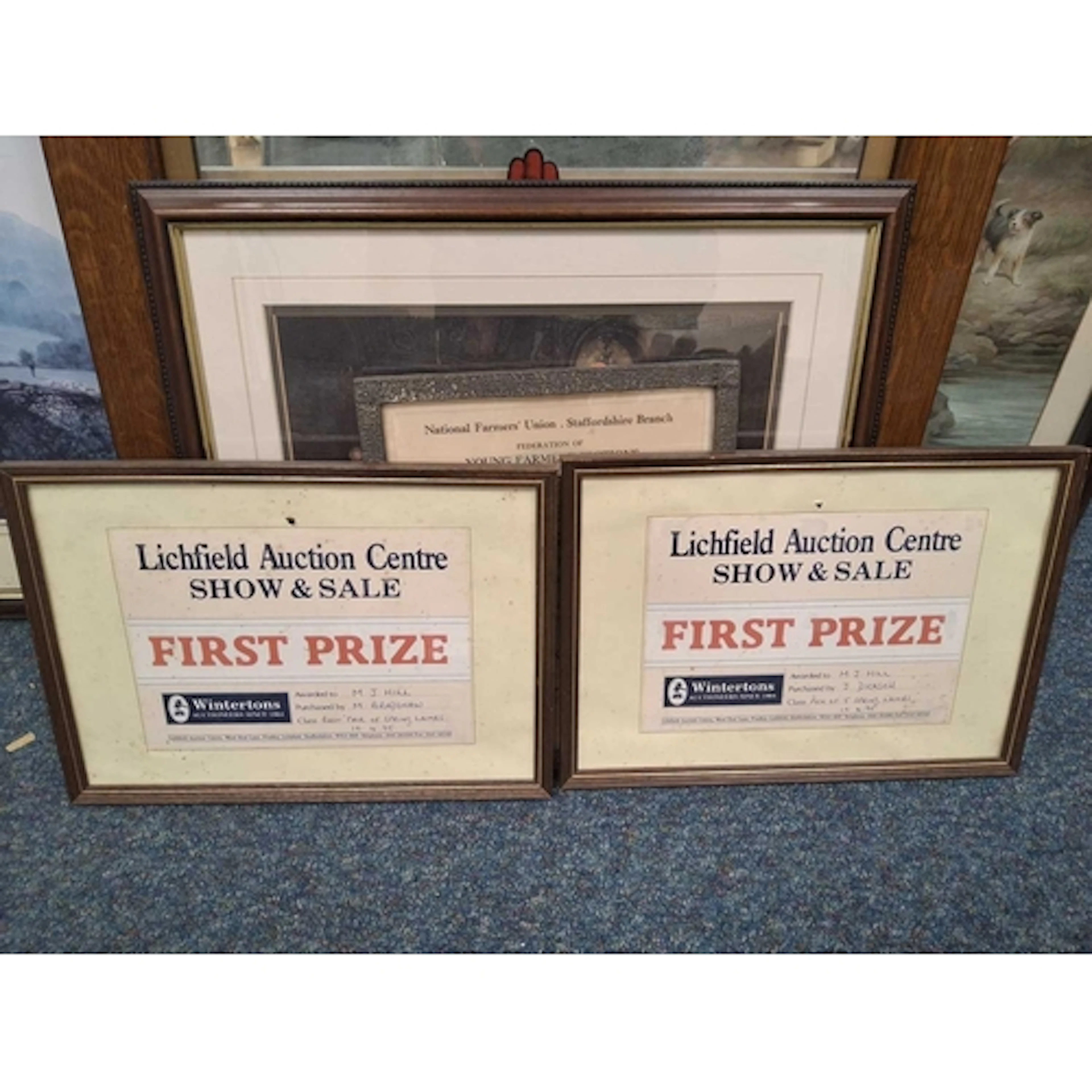 A QUANTITY OF FRAMED PRINTS AND WALL HANGING DECORATIONS to ...