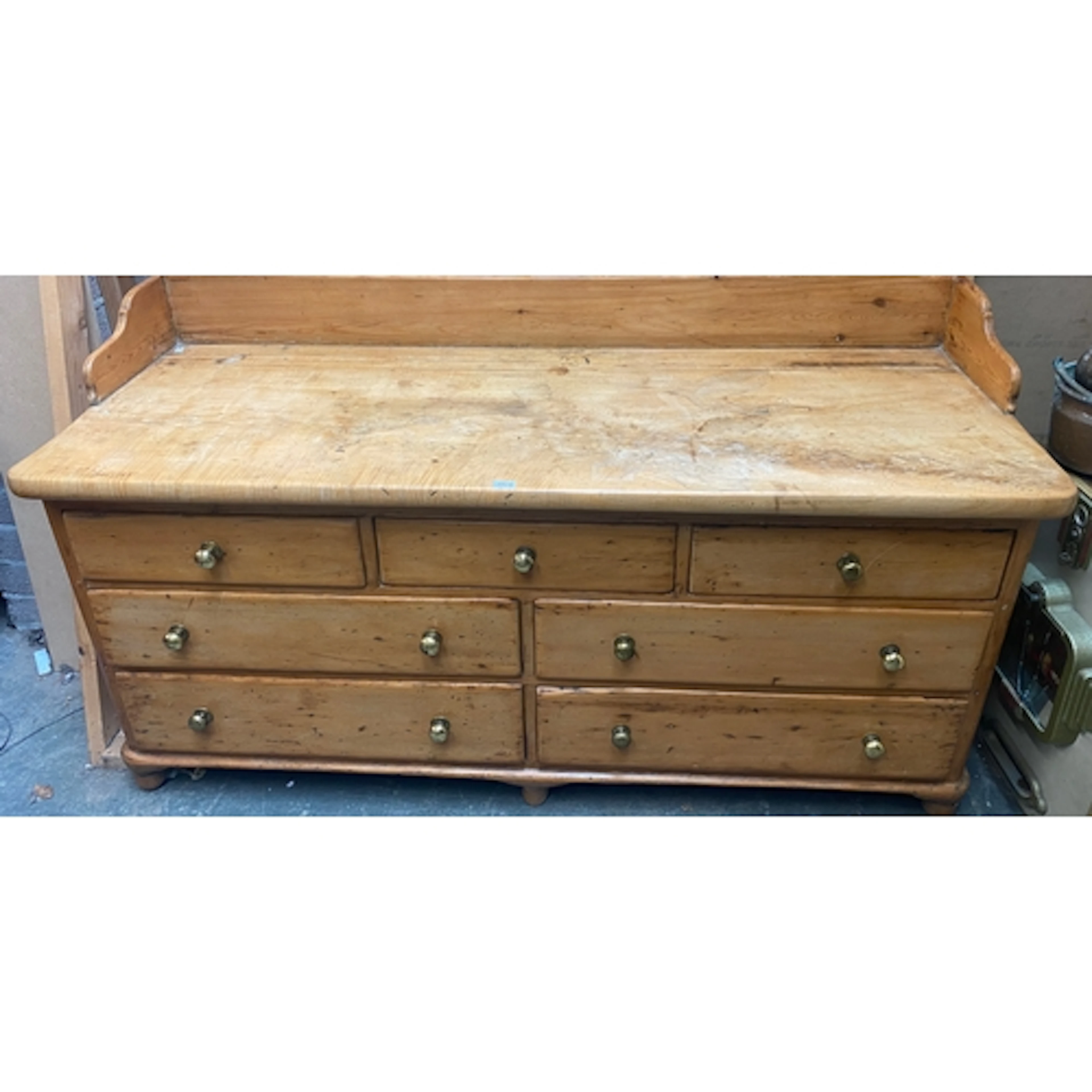 A magnificent 19th century and later sideboard with a 4cm th...
