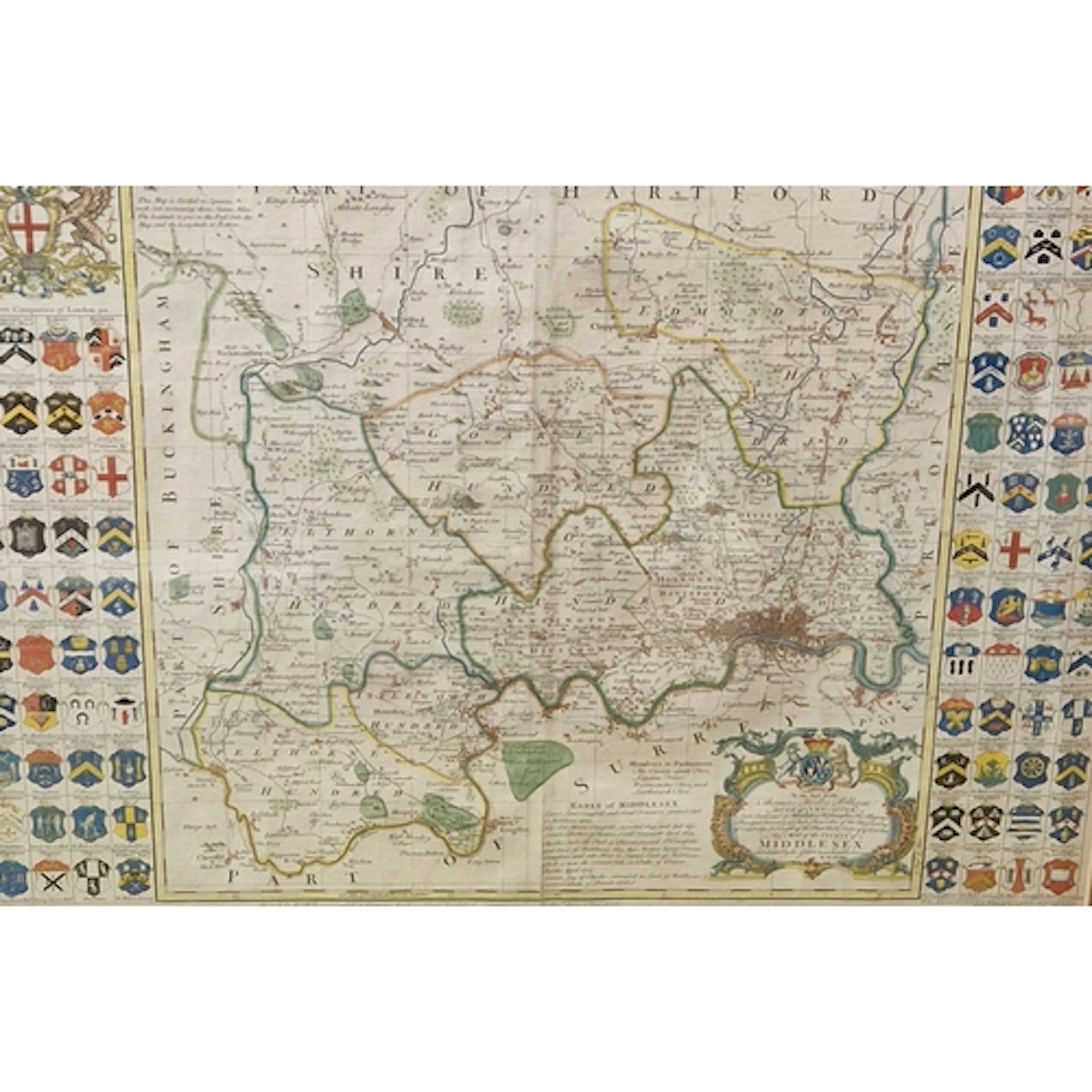 RICHARD W. SEALE (fl. 1732-1775). Map of the County of Middl...