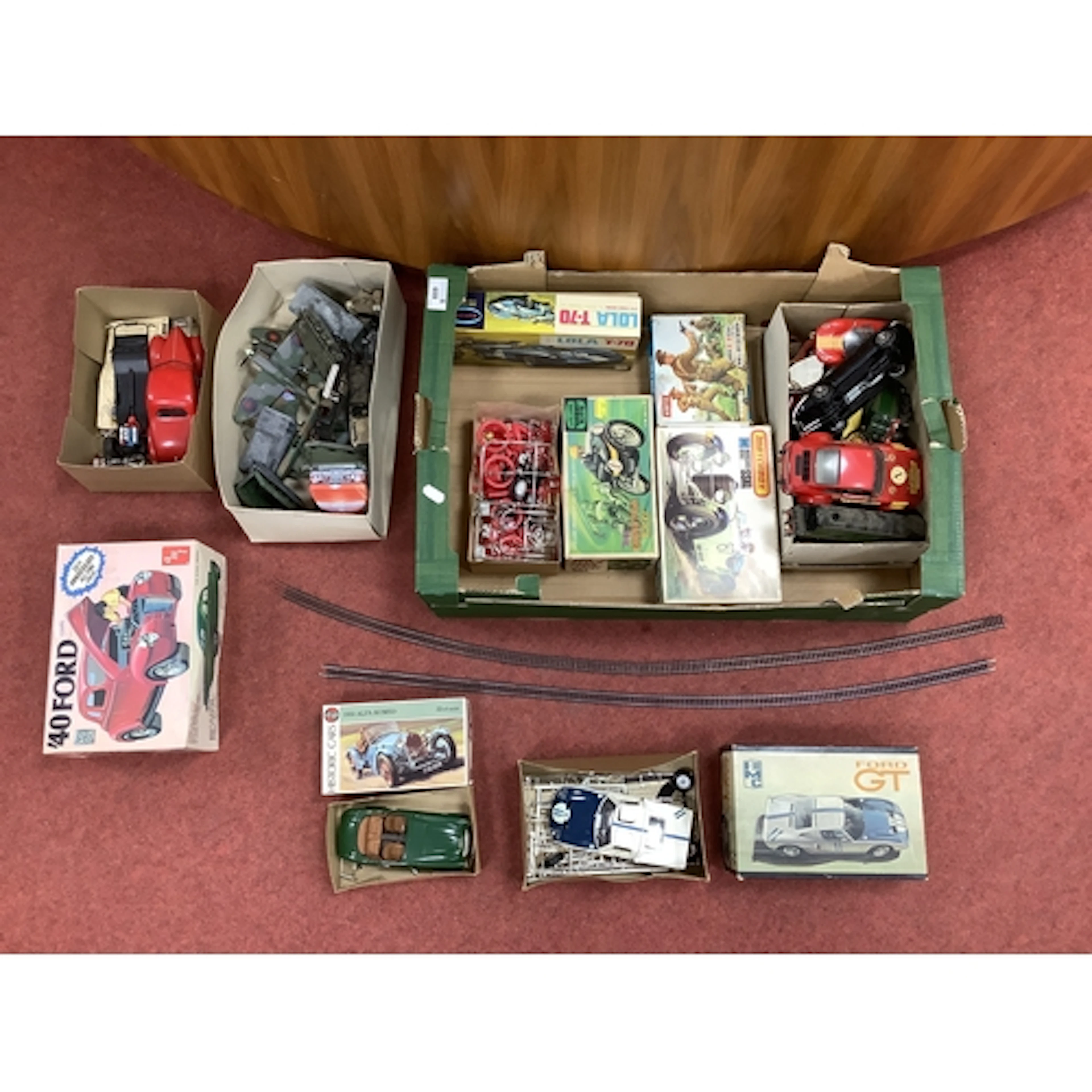A quantity of predominantly 'built up and painted' plastic m...
