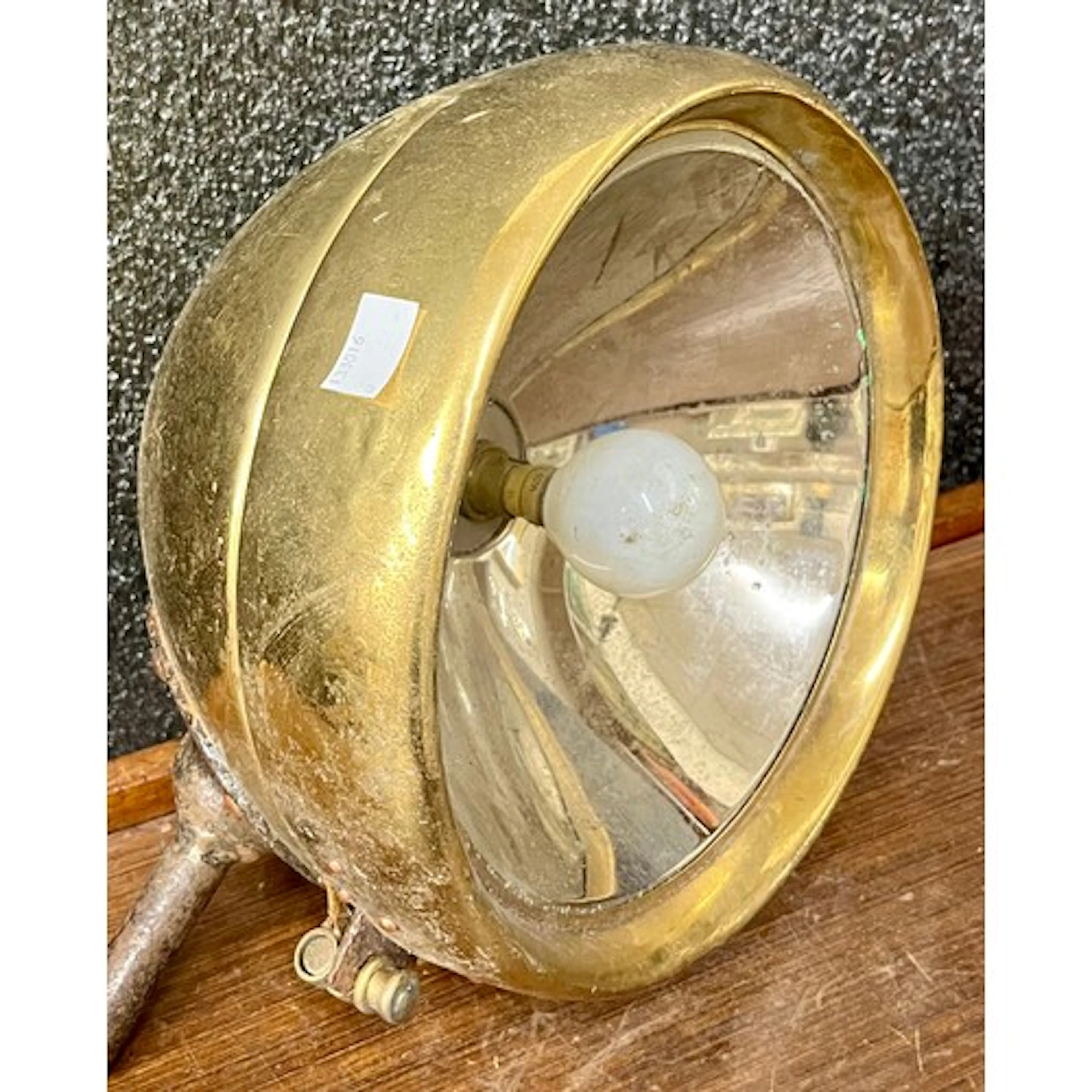 A brass and copper search light