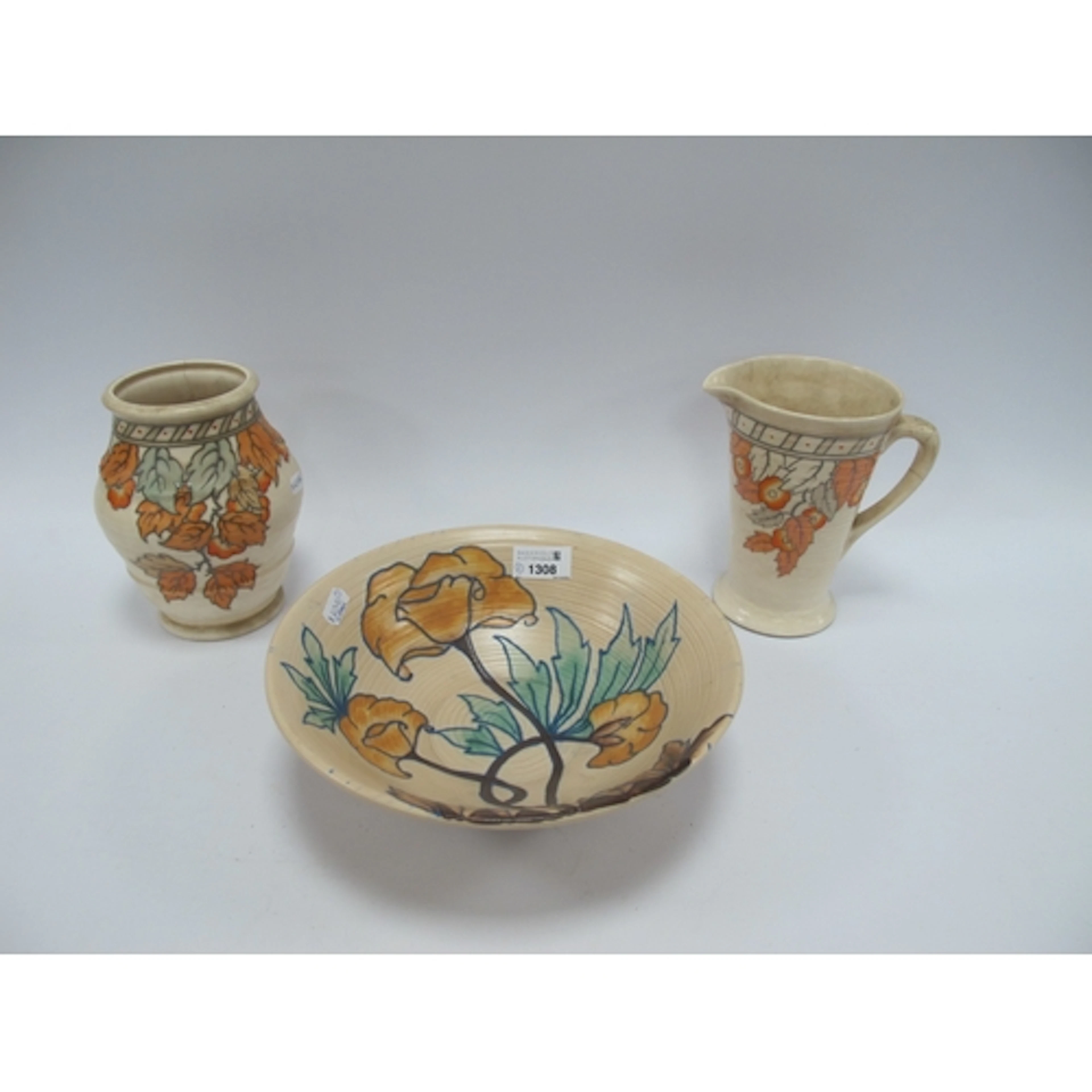 Art Deco Ceramics, including Royal Cauldon large earthenware...
