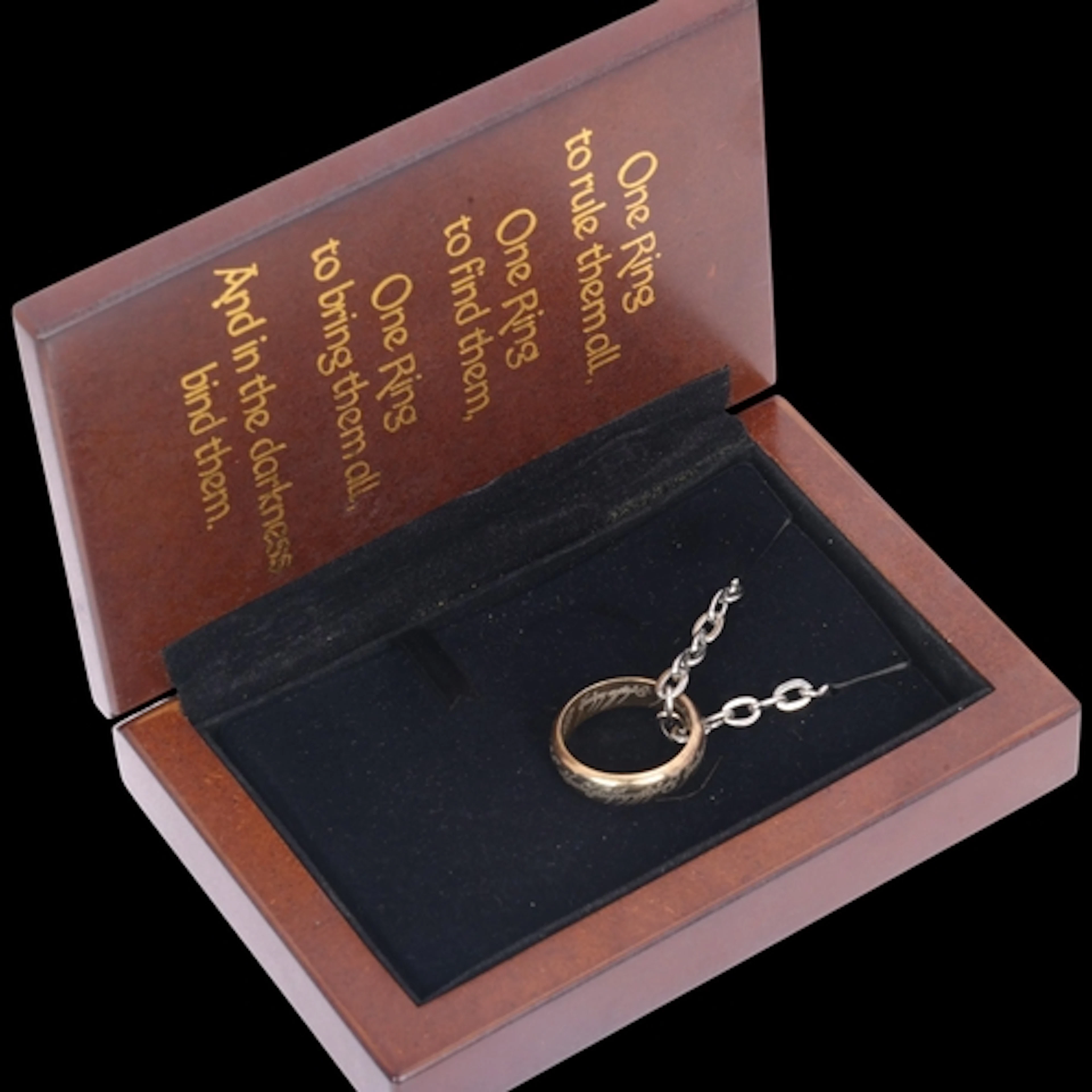 A gold plated sterling silver The Lord Of The Rings 'The One...
