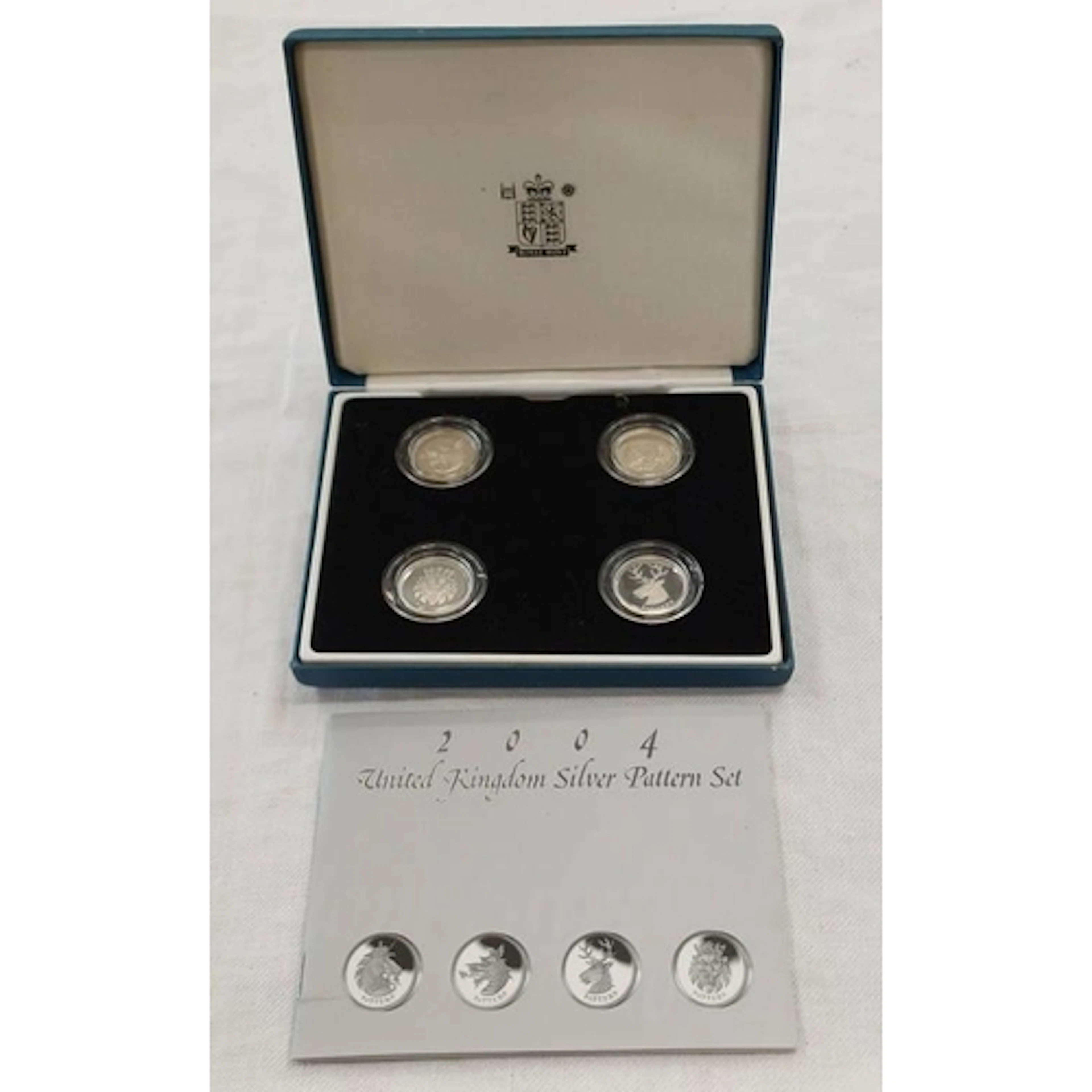 2004 UK SILVER PROOF PATTERN COLLECTION (HERALDIC BEASTS), I...