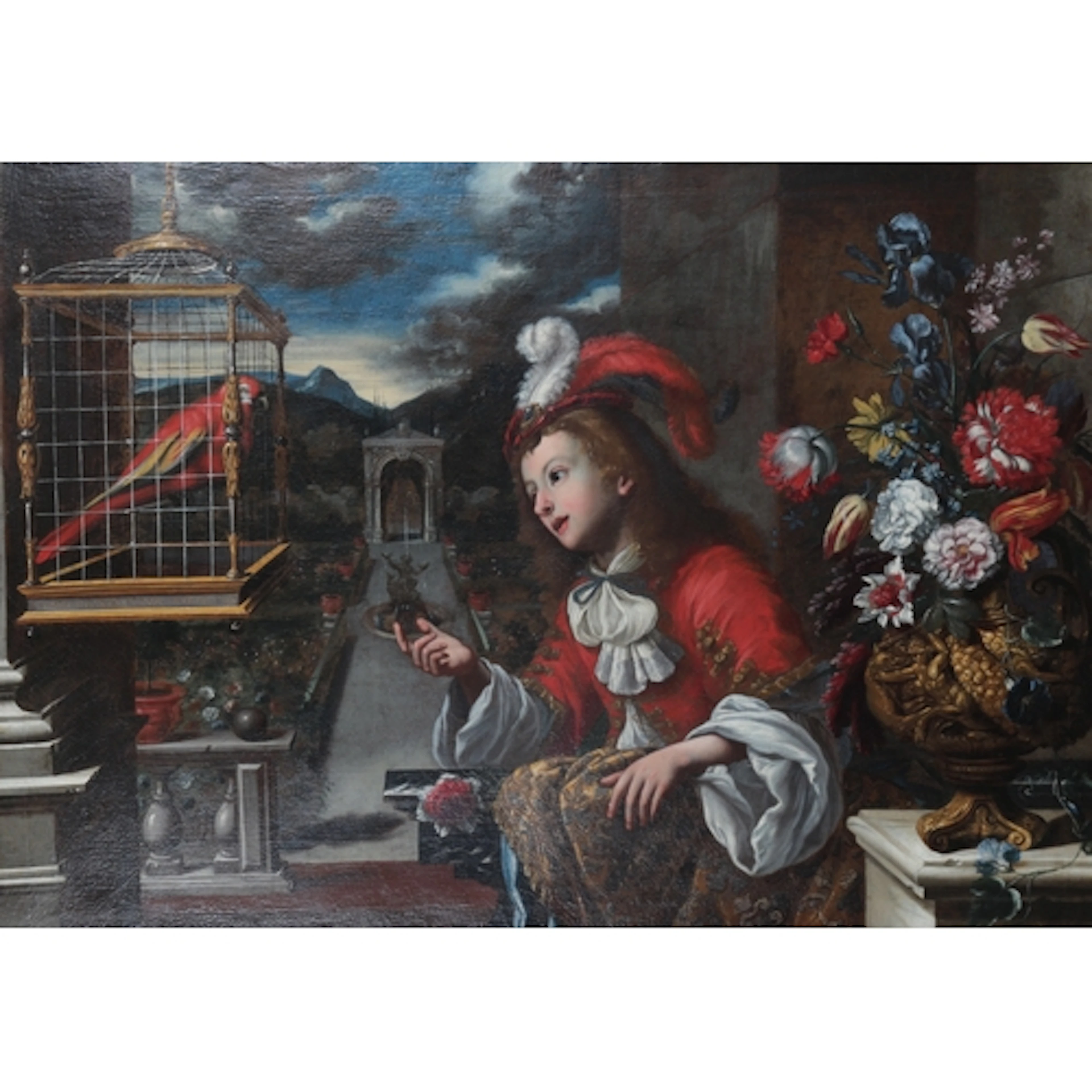 Pier Francesco Cittadini (Italian, 1616-1681) A boy in cour...