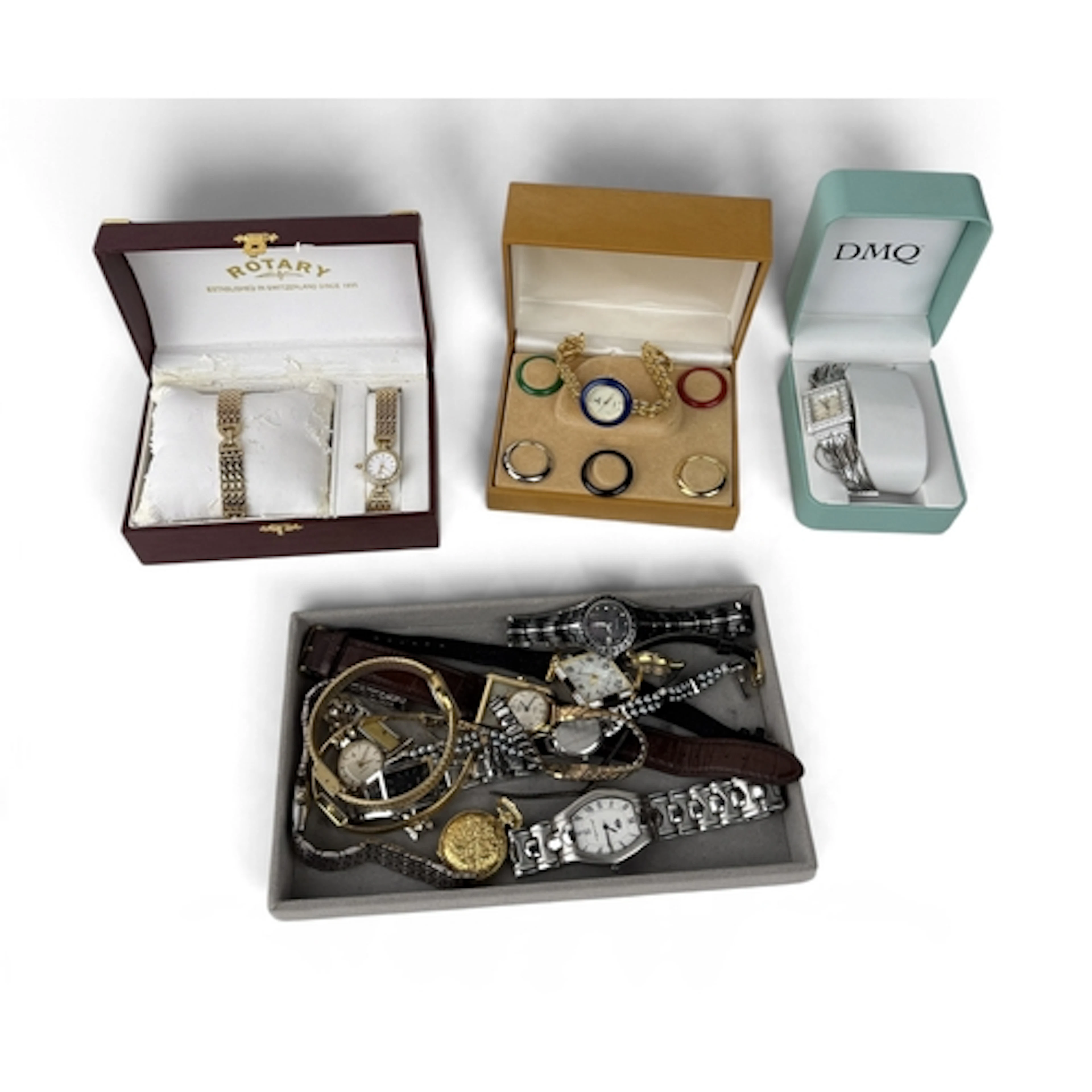 A COLLECTION OF MODERN WRIST WATCHES, INCLUDING ROTARY Some ...