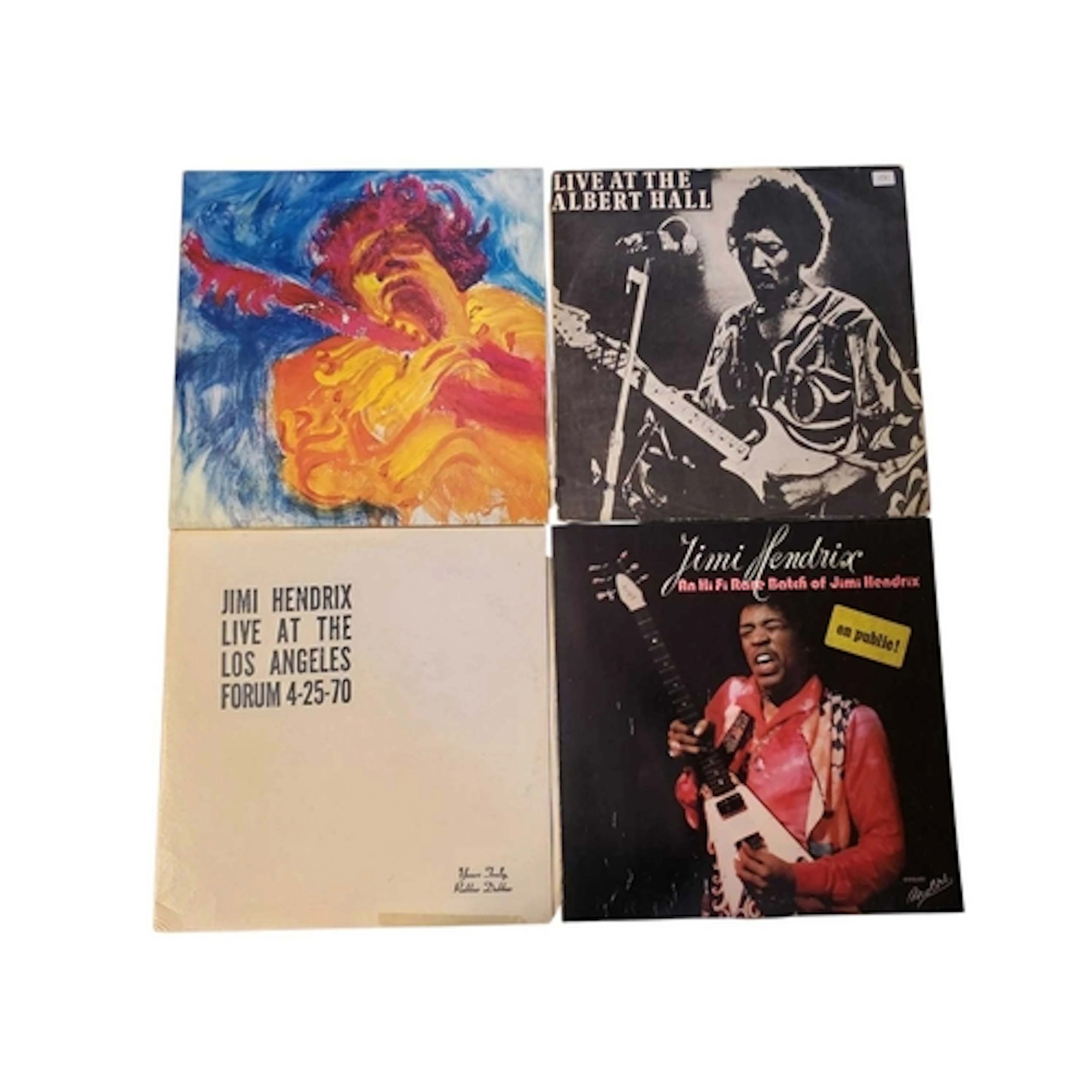 Jimi Hendrix - Four late 20th century live concert LP vinyl ...