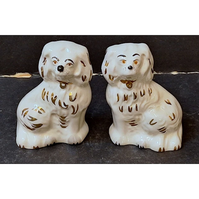 2 Beswick Miniature Staffordshire Style Fire Dog Figurines m...