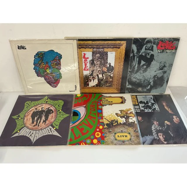 Seven psych rock reissue LPs including some 180g pressings b...