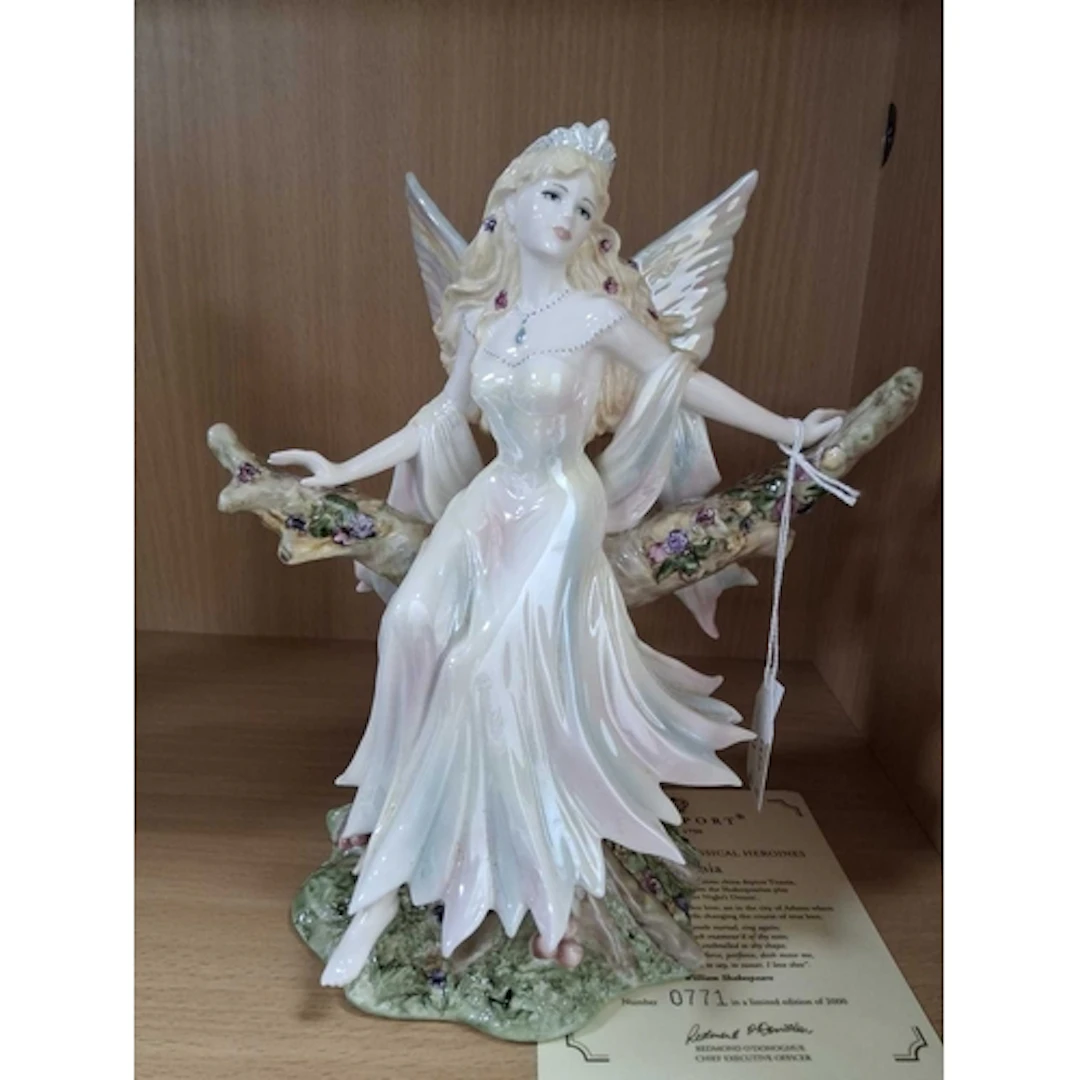 A LIMITED EDITION COALPORT FIGURE FROM 'SHAKESPEARIAN CLASSI...