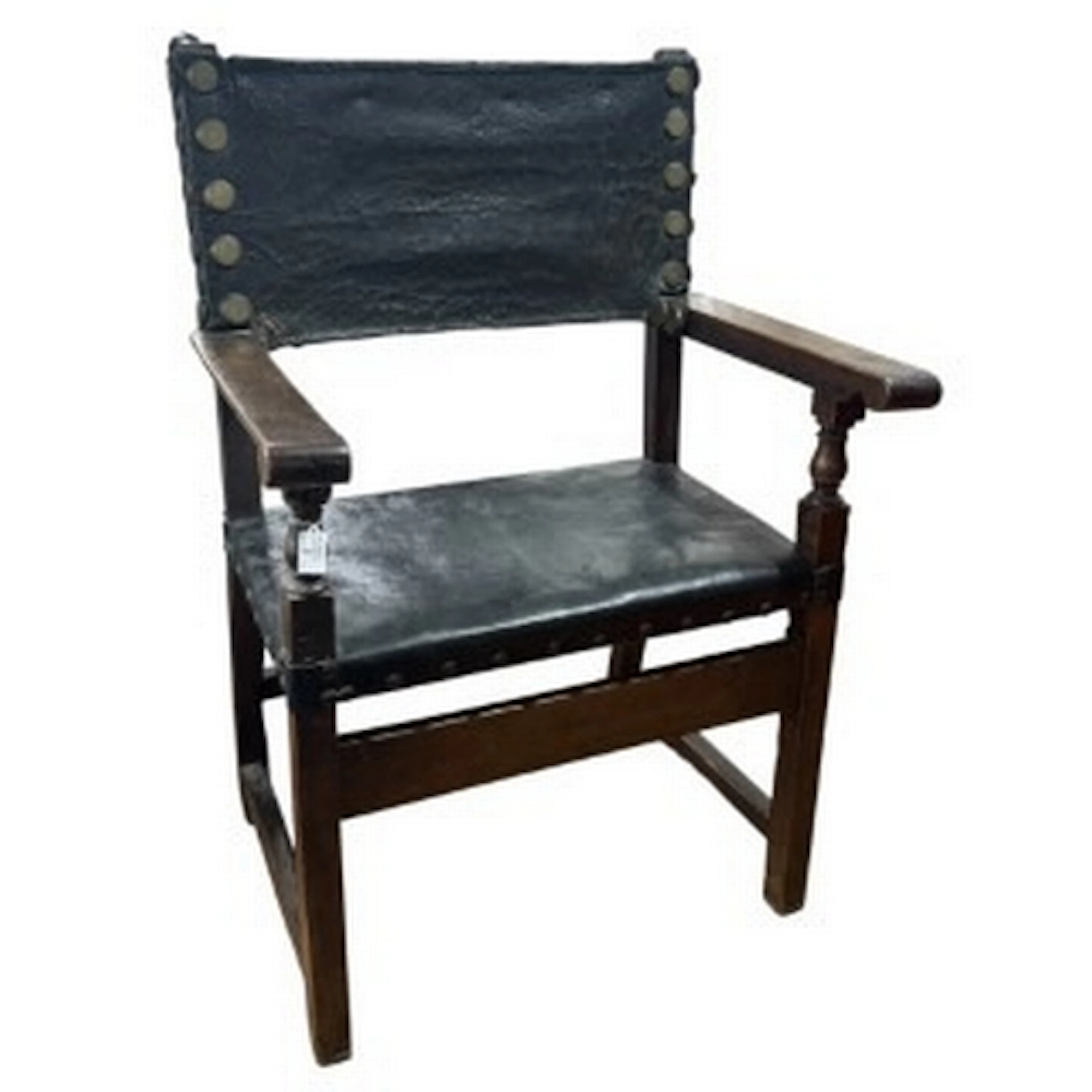Furniture: an 18th century Baroque monk's chair or sillon de...