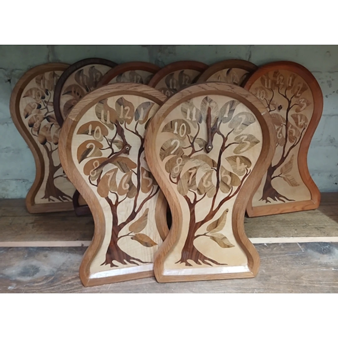 John Southworth Prescott (b1939), a group of eight marquetry...