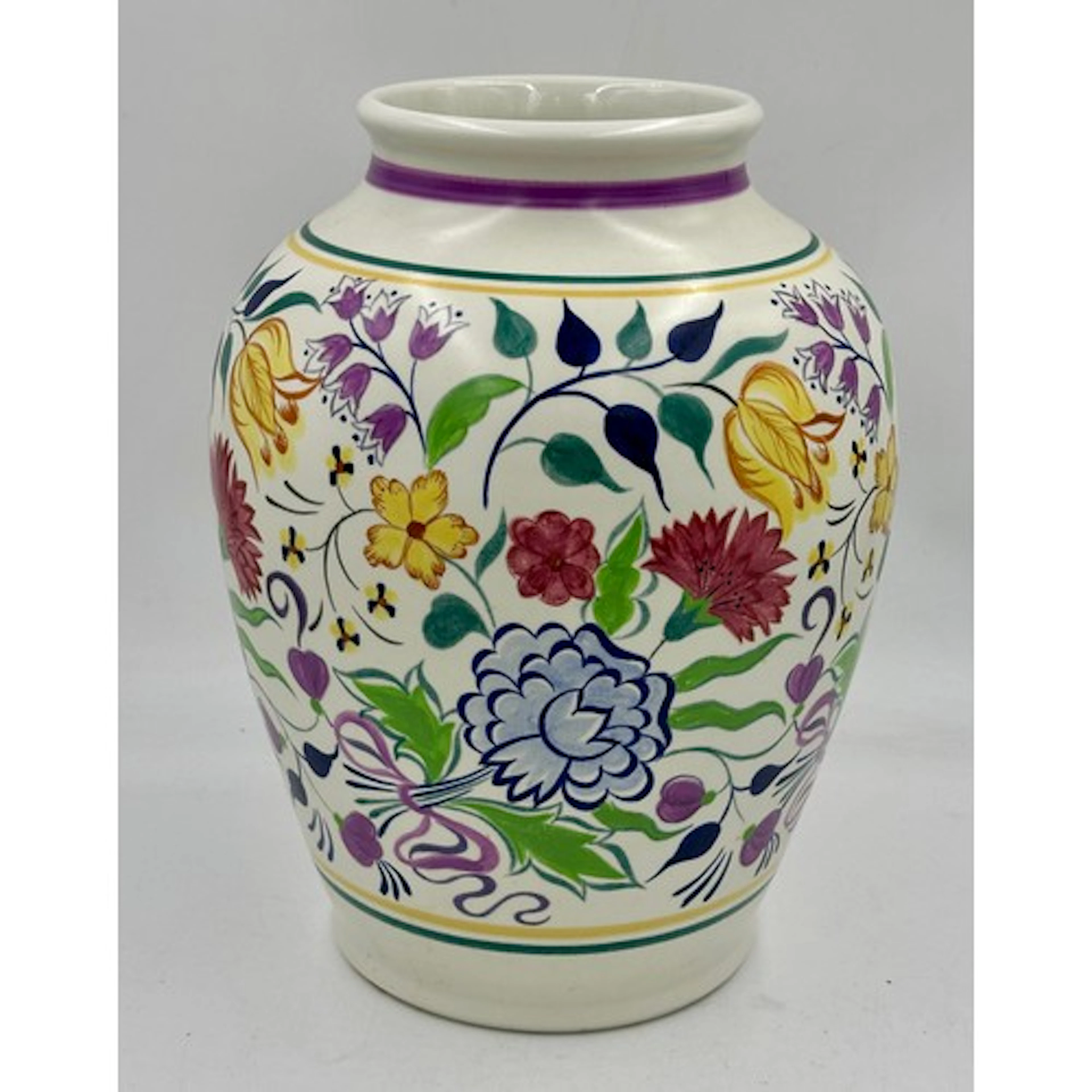A large ovoid Poole Pottery vase by Nellie Blackmore decorat...