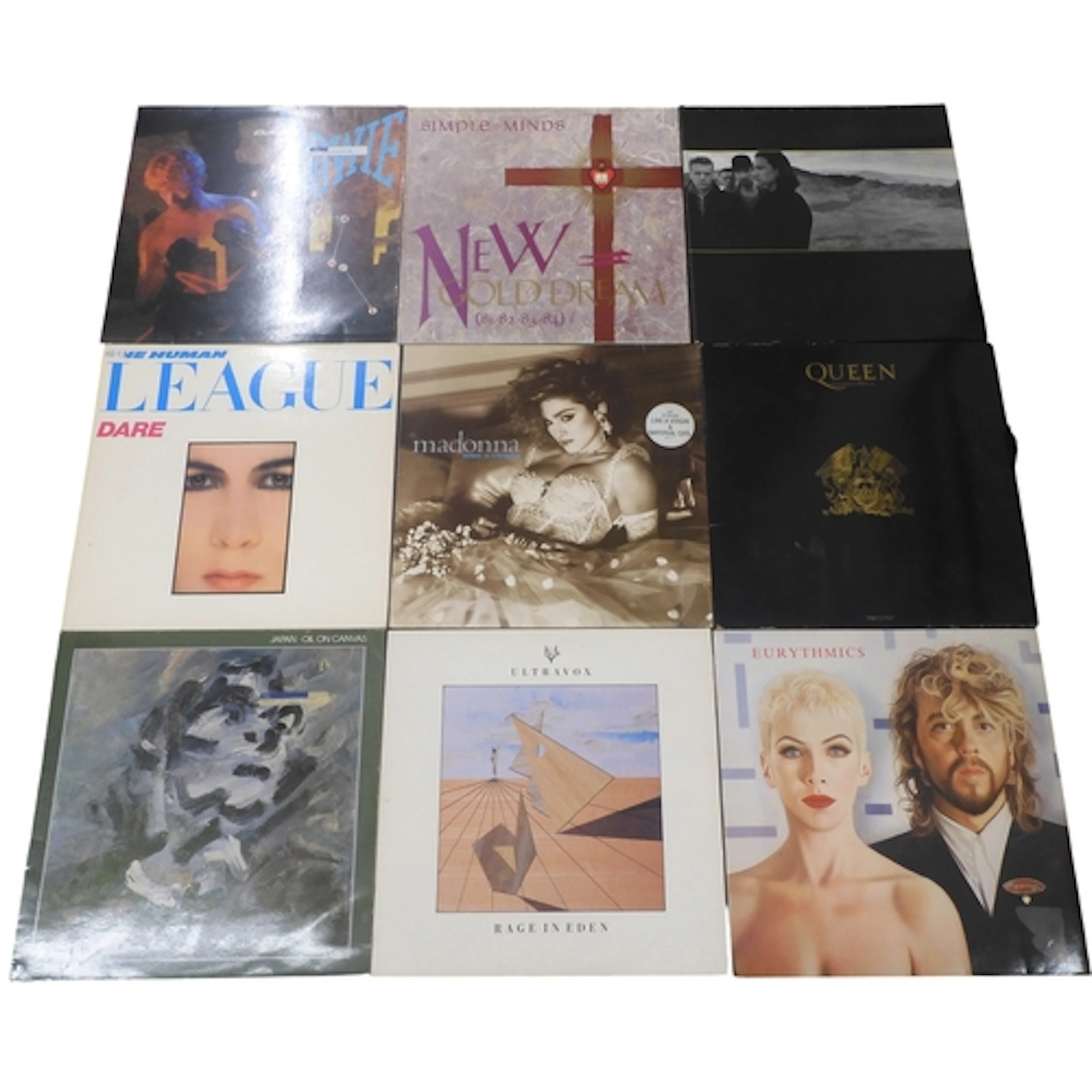 POP/NEW WAVE/SYNTHPOP/ROCK - A box of 12" vinyl LP Reco...