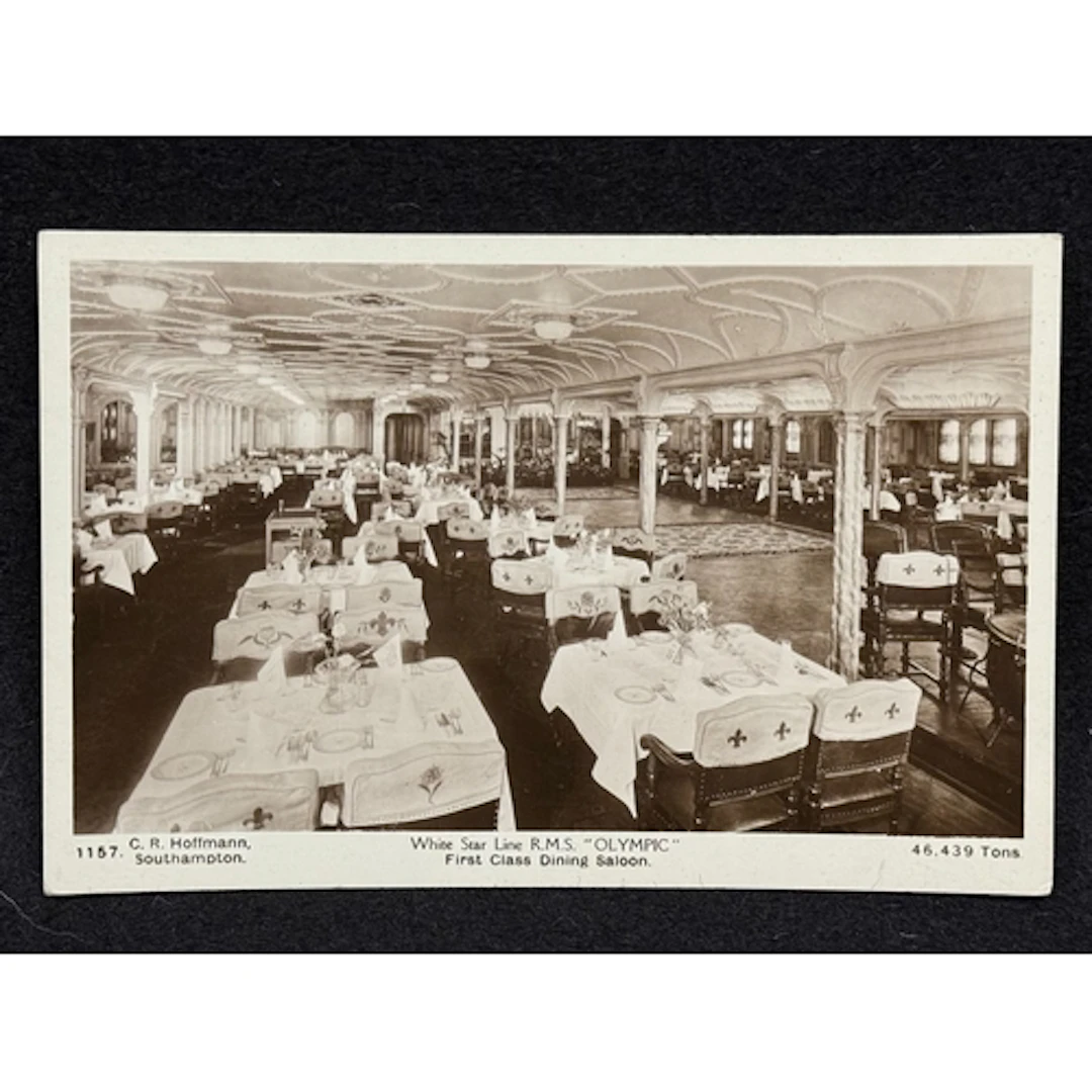 R.M.S. Olympic: R.M.S. Olympic: First-Class dining saloon r...