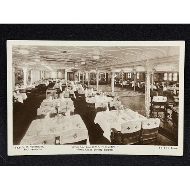 R.M.S. Olympic: R.M.S. Olympic: First-Class dining saloon r...