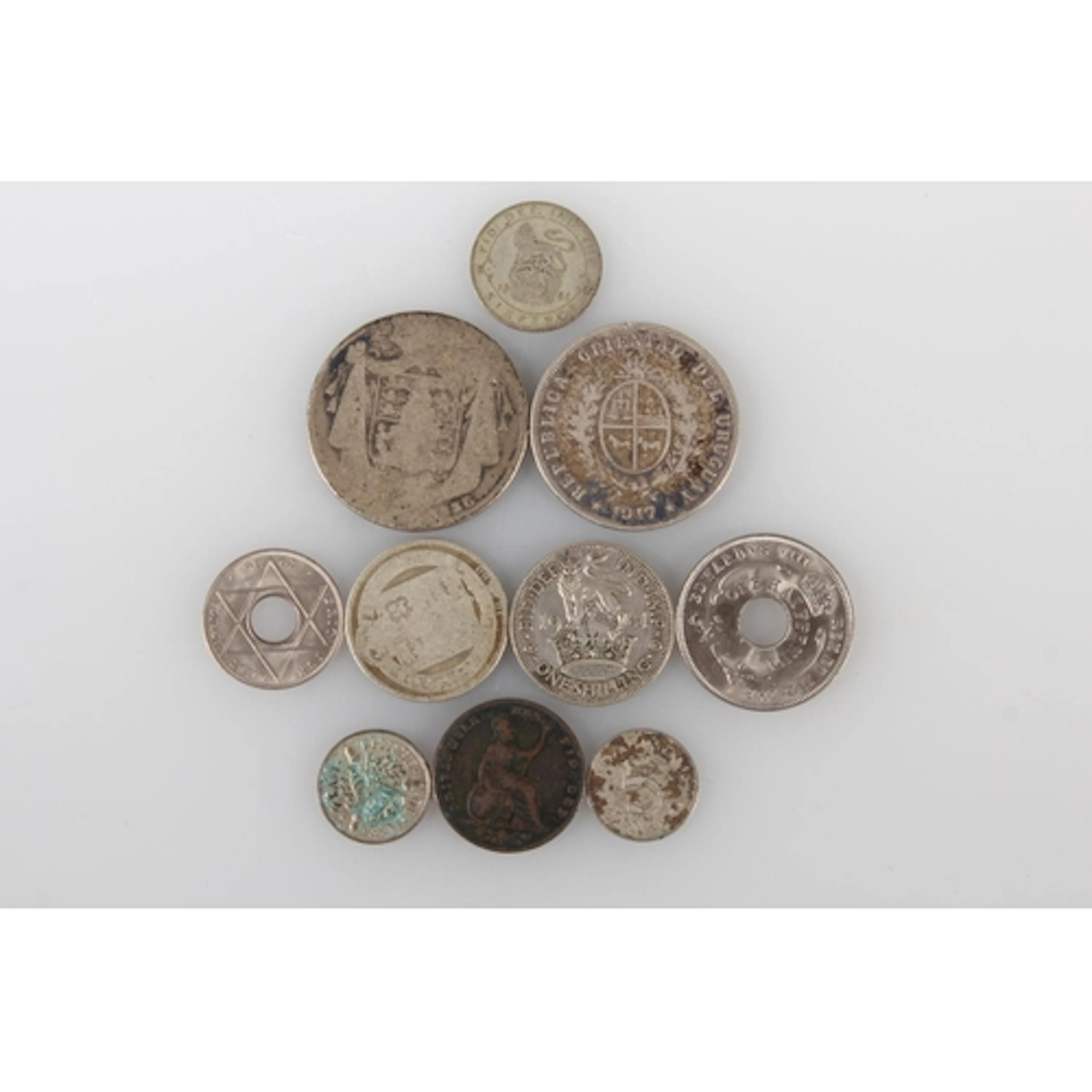 ORIENTAL REPUBLIC OF URUGUAY silver 50 cents 1917 [900 grade...