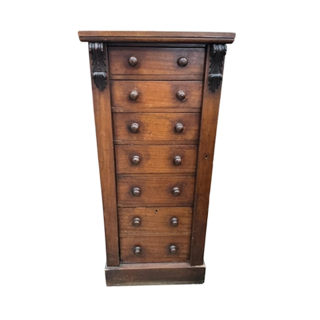 A Victorian mahogany Wellington chest, width 54cm, depth 36c...