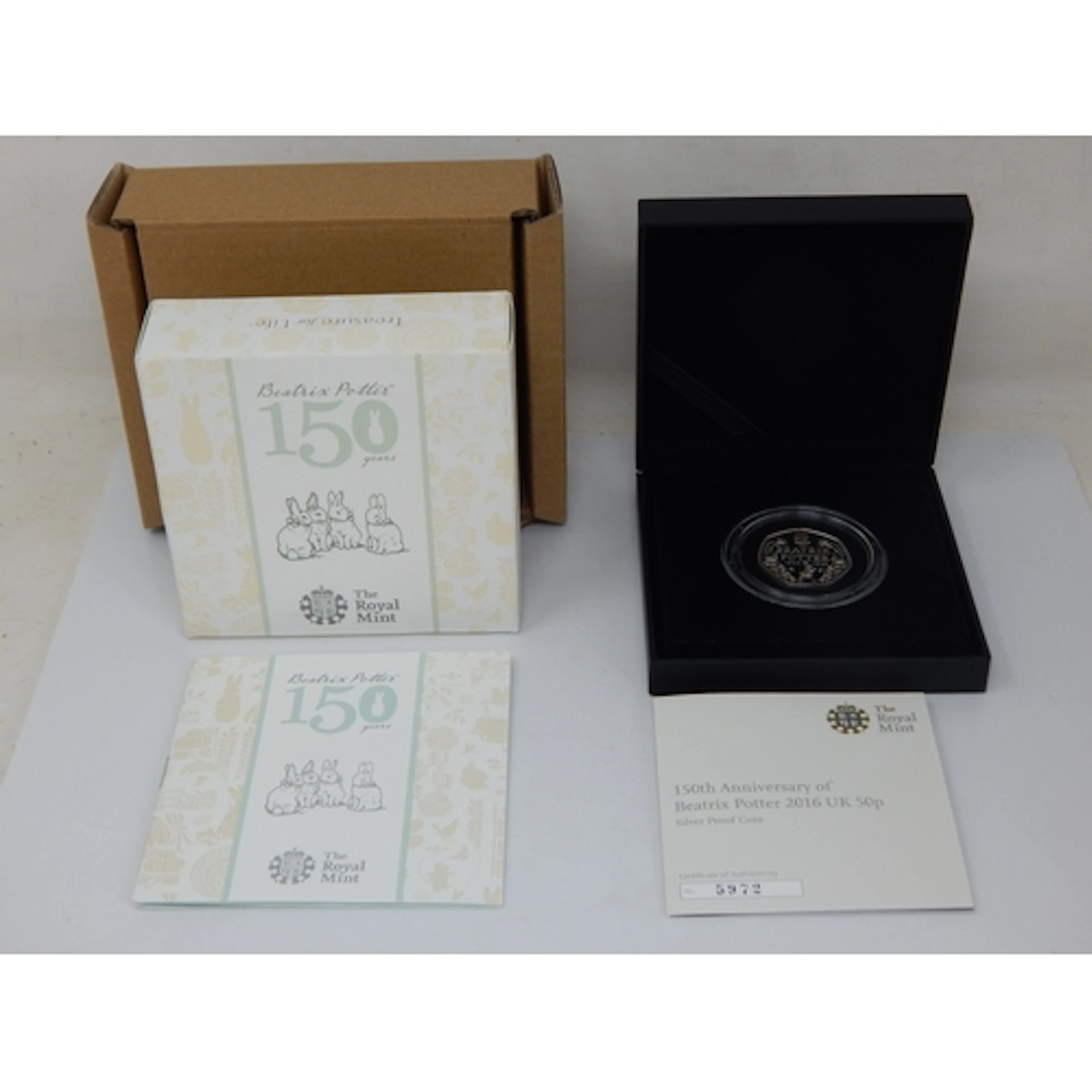 Royal Mint 2016 UK 50p Silver Proof Coin Commemorating The 1...