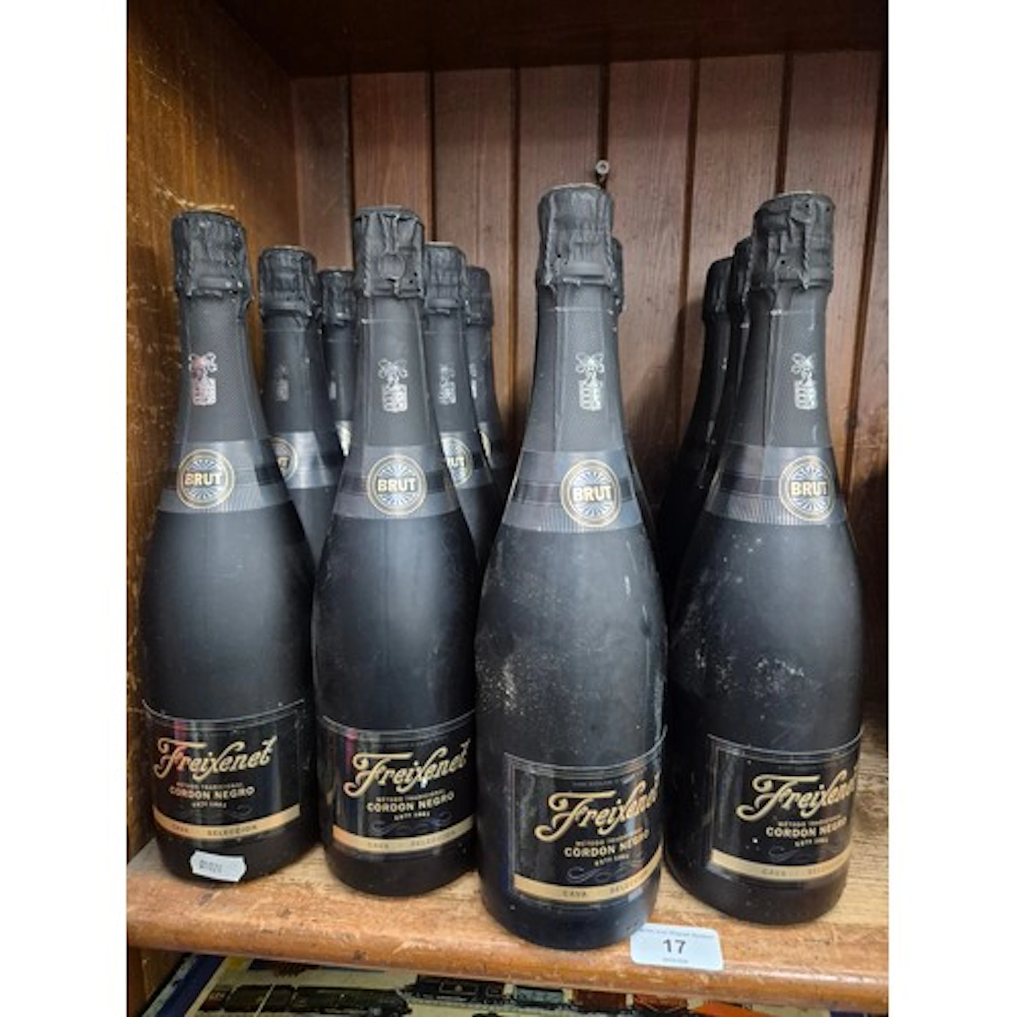 12 bottles of Freixenet Cordon Negro Brut Cava sparkling win...