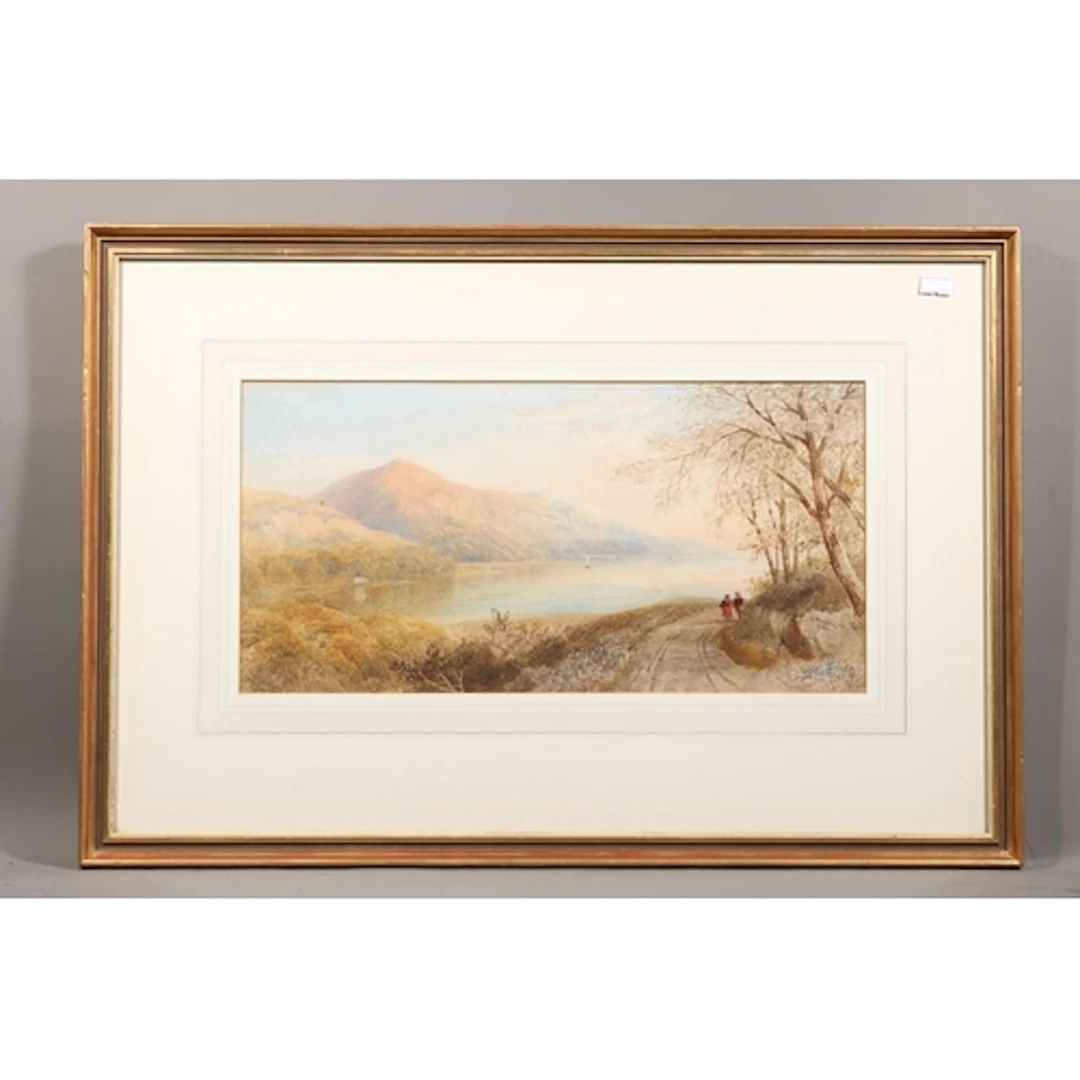 CORNELIUS PEARSON (British 1805-1891), untitled lake scene, ...