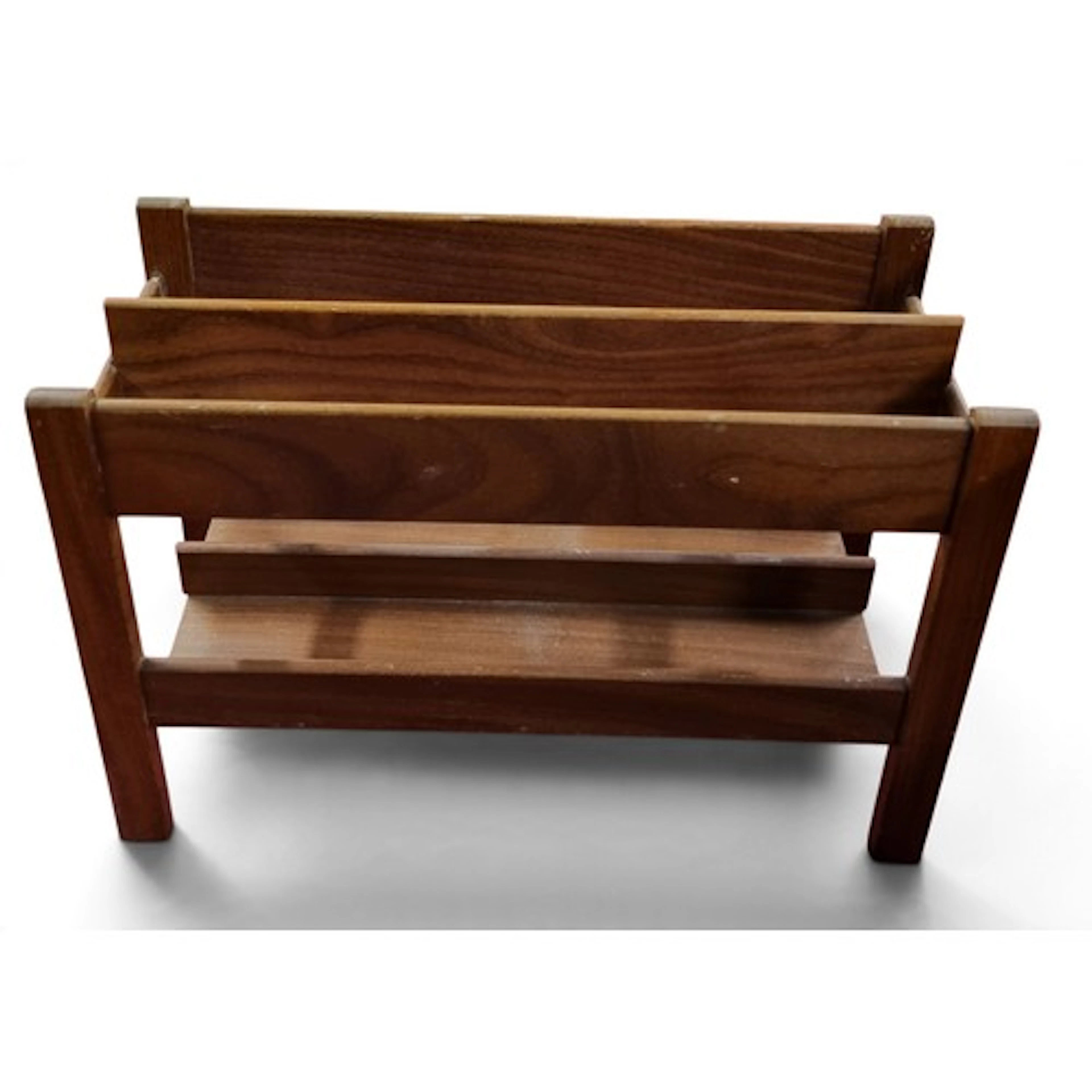 A mid Century Magazine Rack possibly Ercol. 51 x 21 x H 36 c...